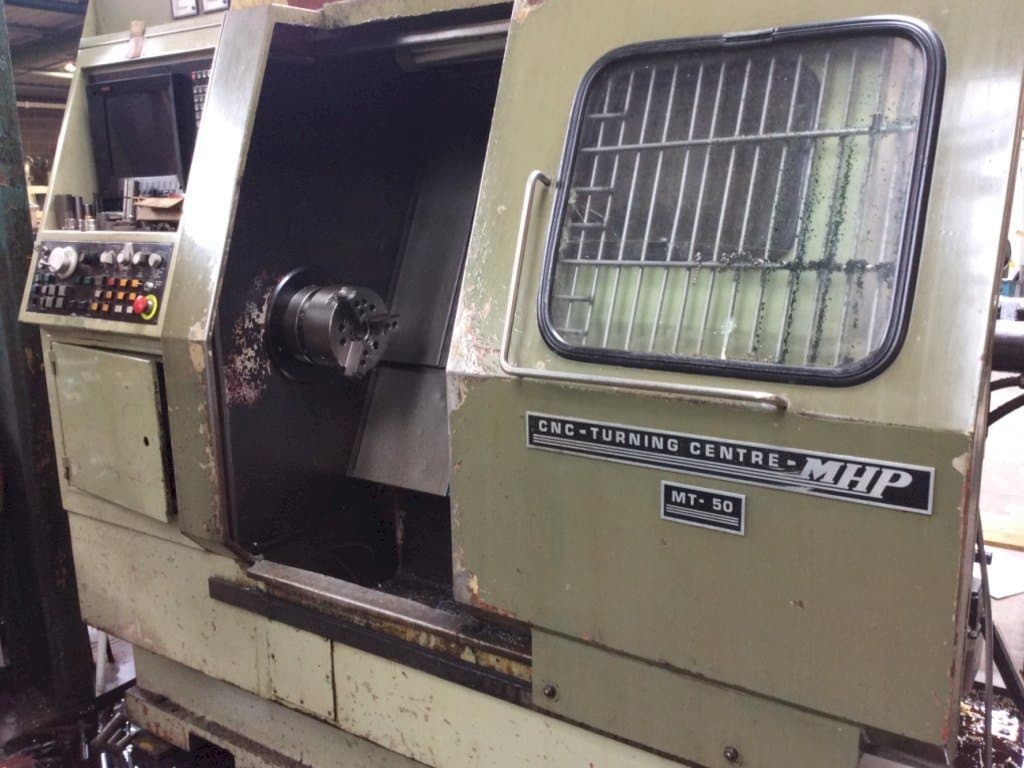 Frontansicht der MHP MT-50  Maschine