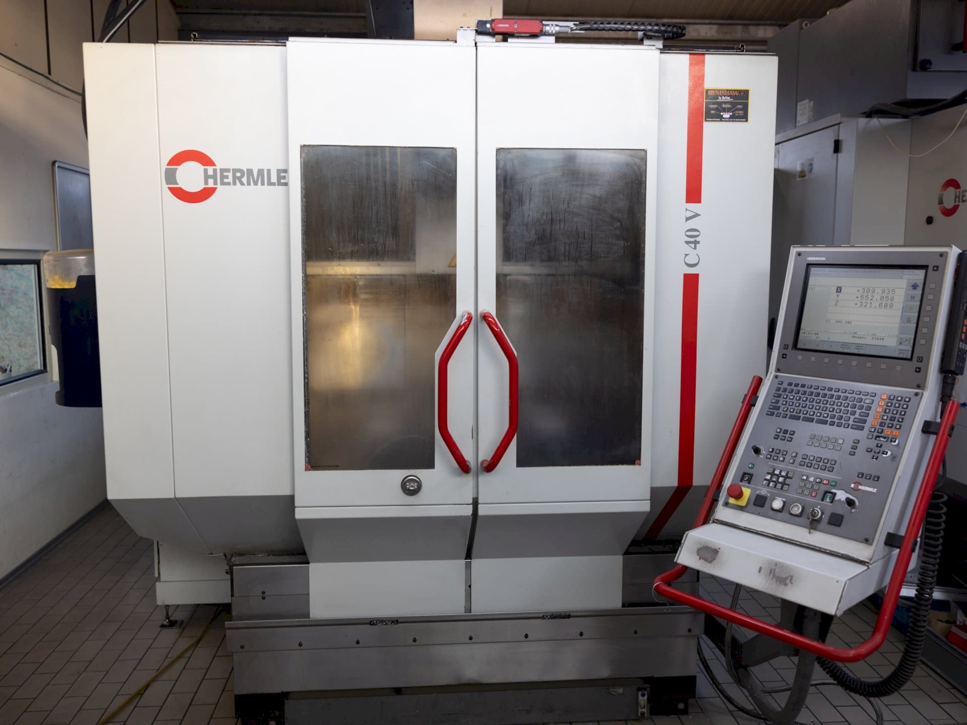 Ausschnitt der HERMLE C 40 V  Maschine