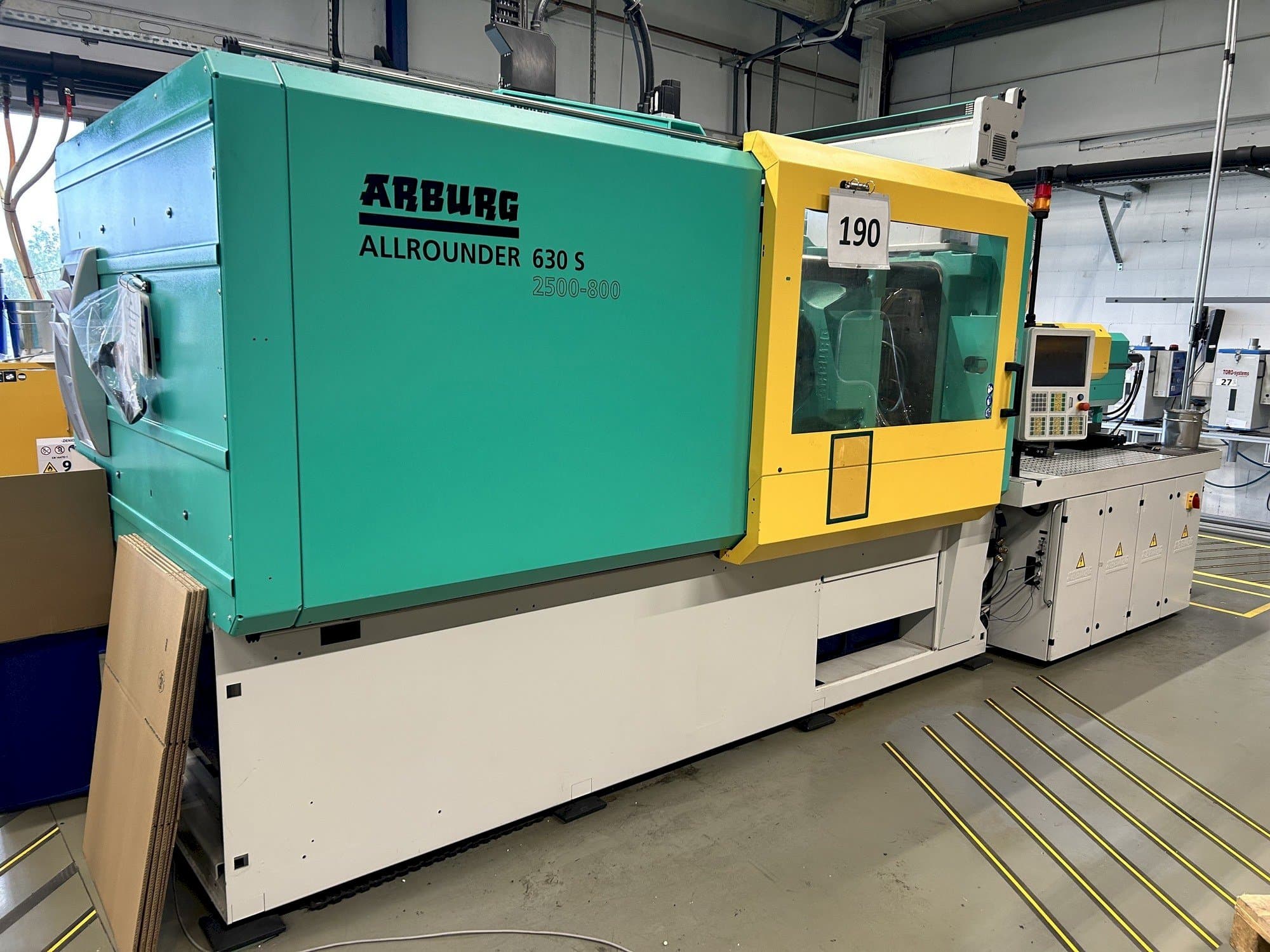 Frontansicht der Arburg Allrounder 630S 2500-800 (2016) Maschine