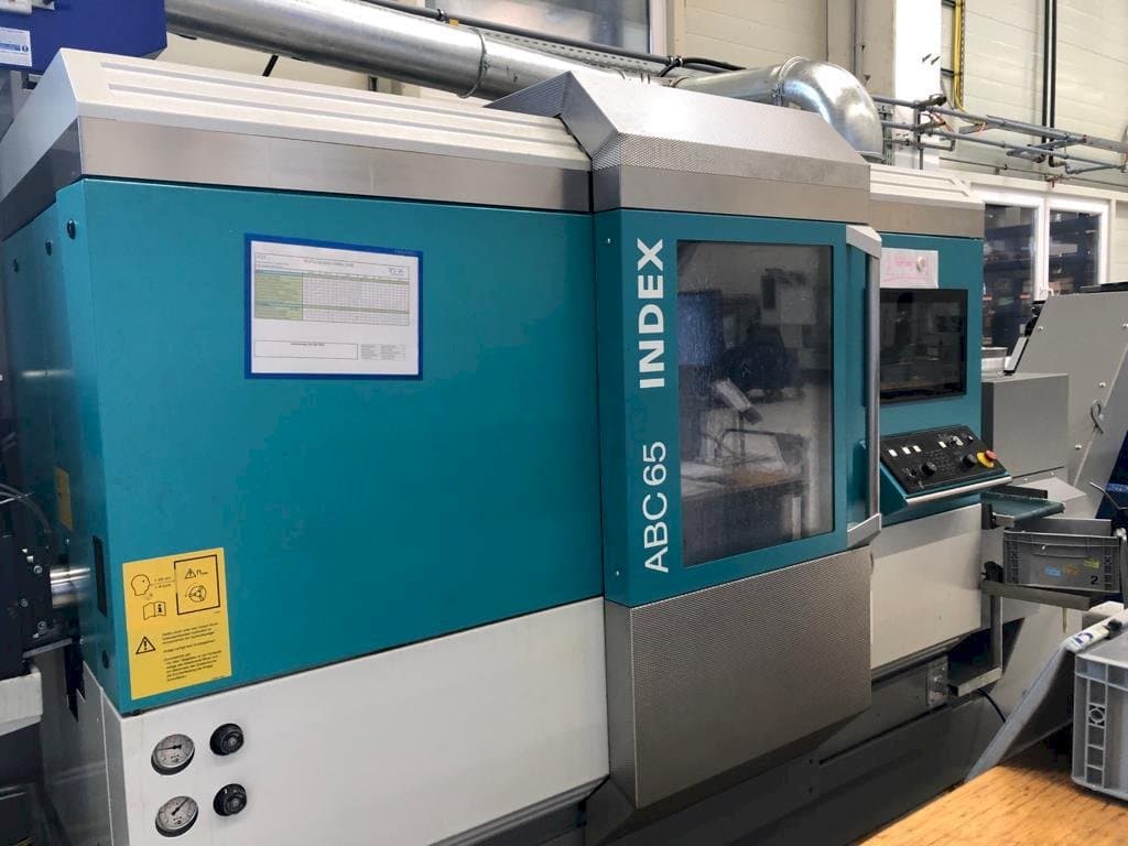 Frontansicht der Index ABC65 Maschine