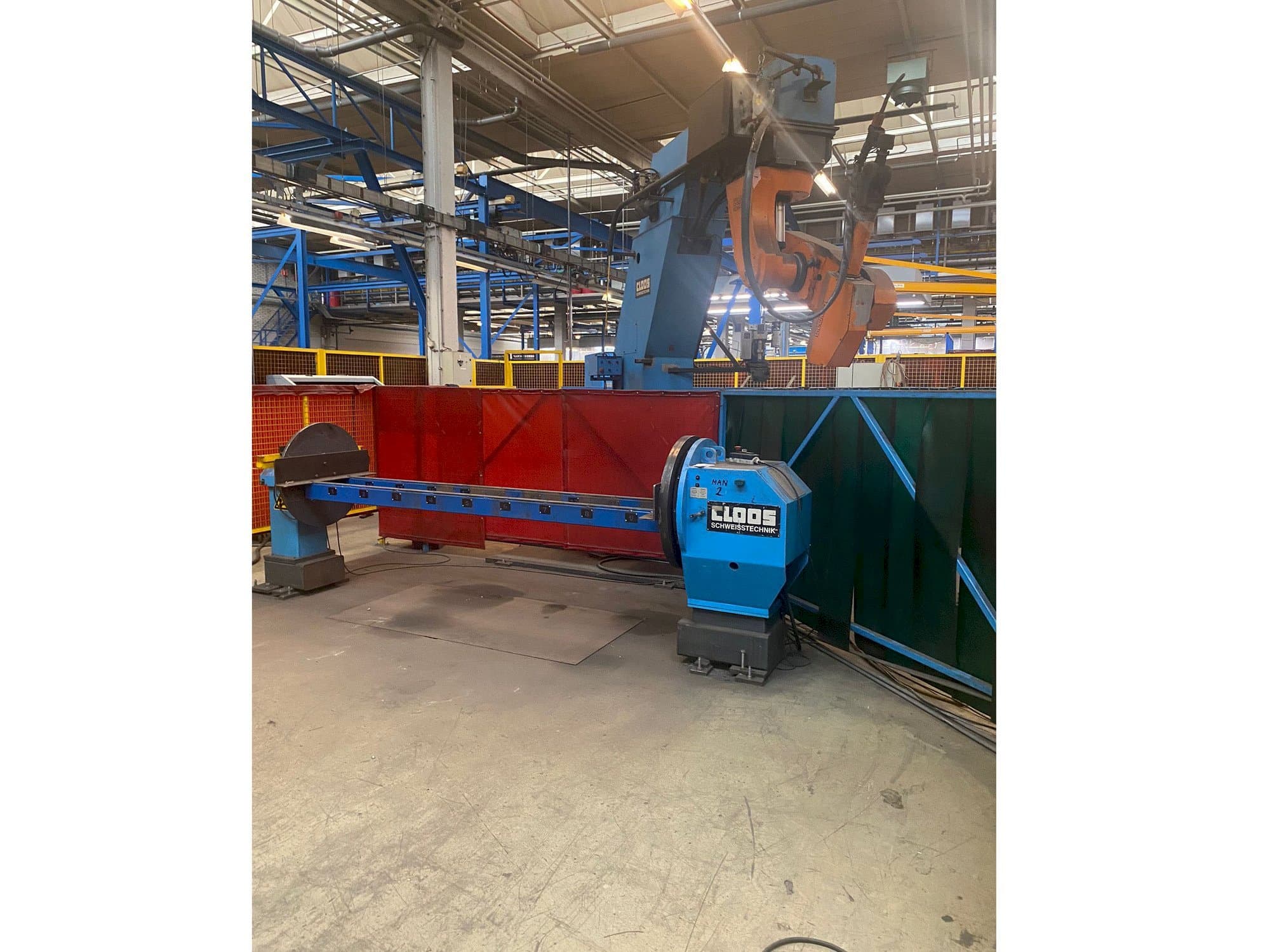 Frontansicht der Carl Cloos Romat 310 C-Stander WPV-DP-5000N Maschine