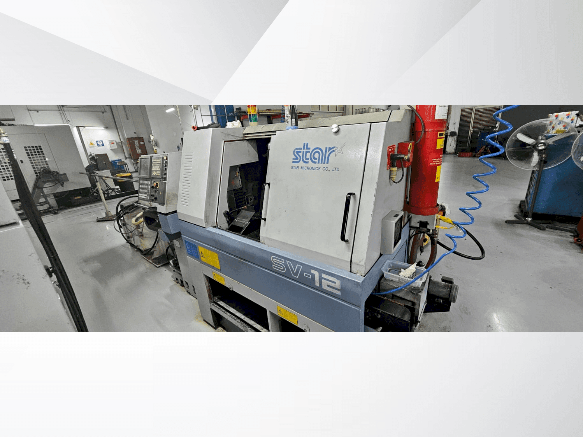 Frontansicht der Star SV-12 Maschine