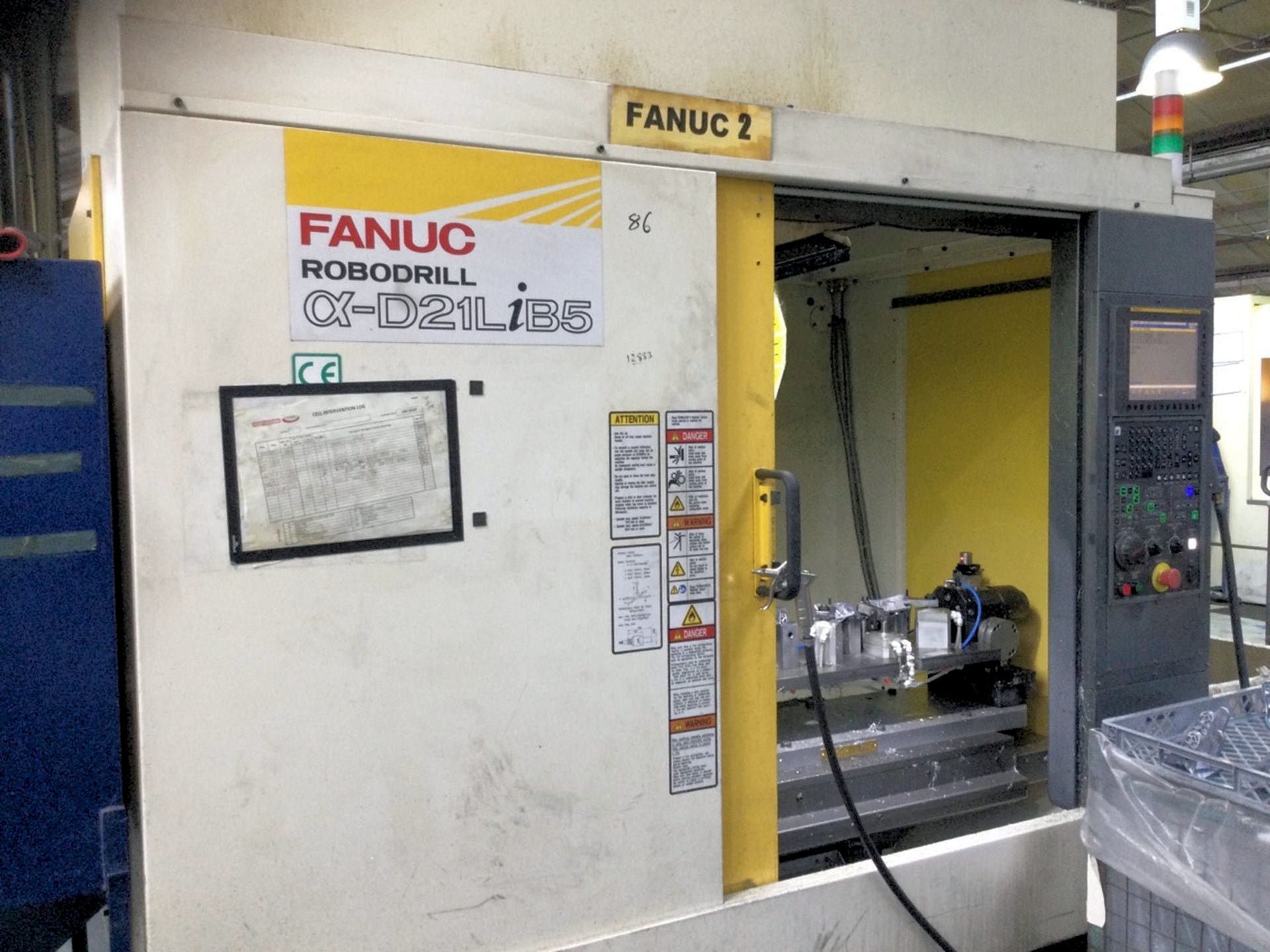 Frontansicht der FANUC Robodrill Alpha D21LiB5  Maschine