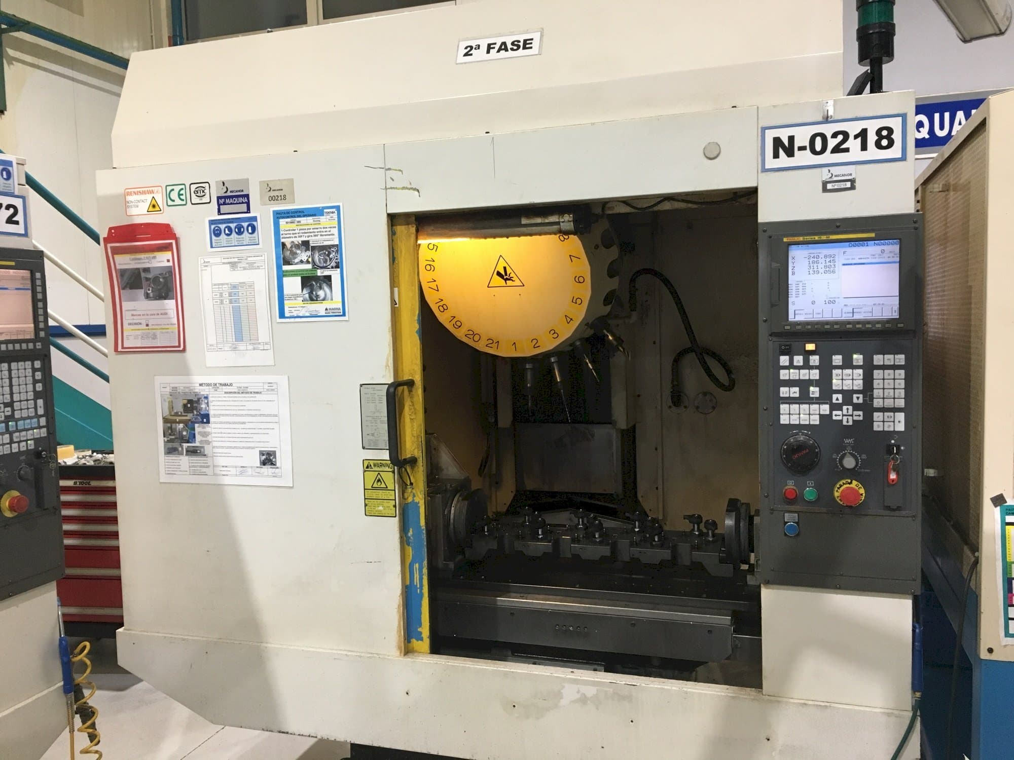 Frontansicht der FANUC Robodrill alfa-T-21iDL  Maschine