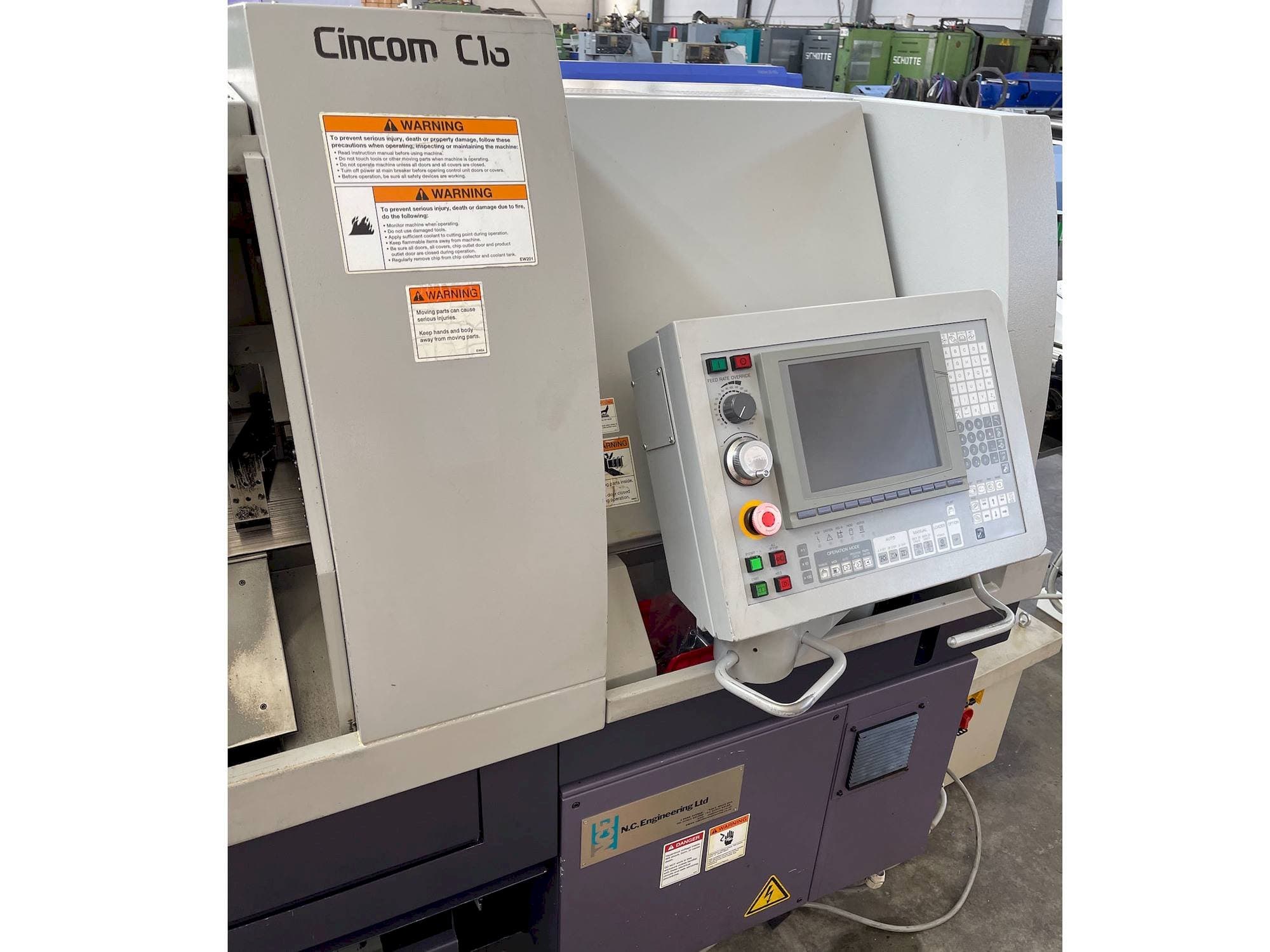 Frontansicht der Citizen C16-VI  Maschine