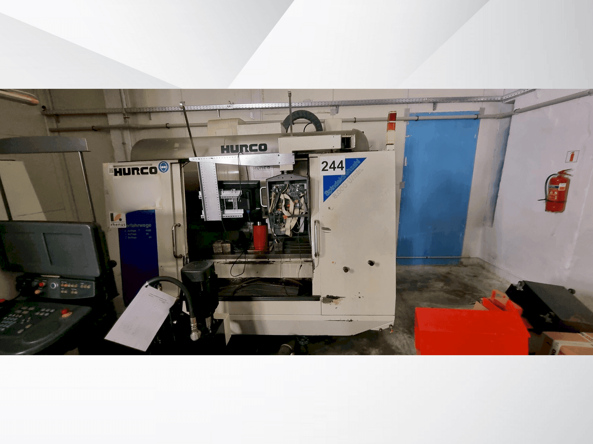 Frontansicht der Hurco VM2 Maschine
