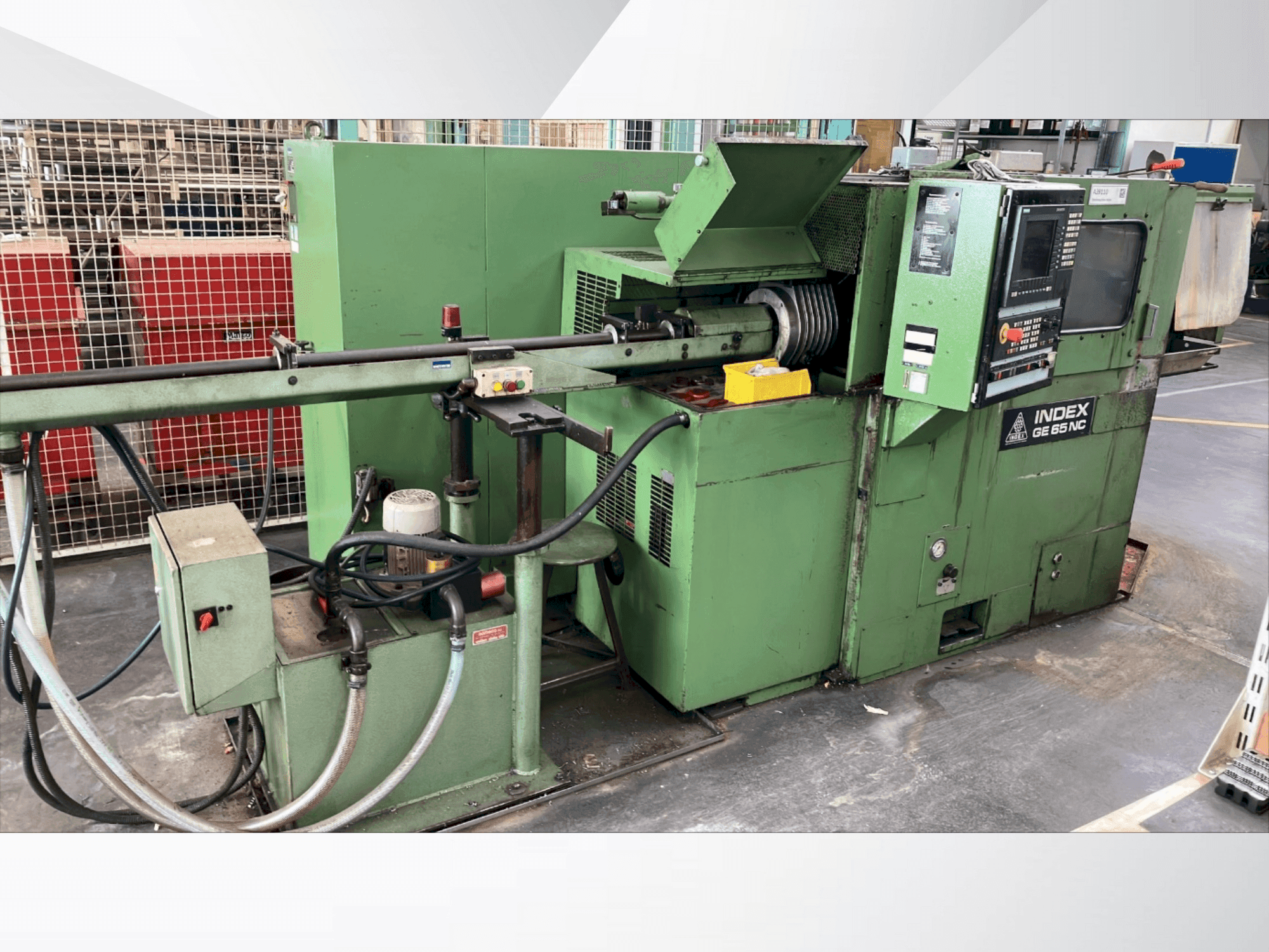 Frontansicht der Index GE65 NC Maschine