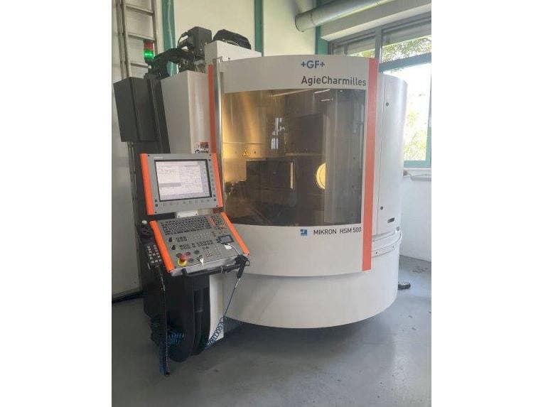 Frontansicht der MIKRON HSM 500  Maschine