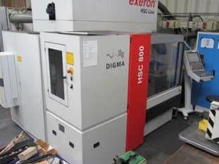 Frontansicht der Exeron HSC 800  Maschine