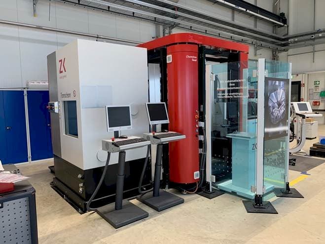 Frontansicht der Zimmer+Kreim Chameleon Quad + Transclean Maschine