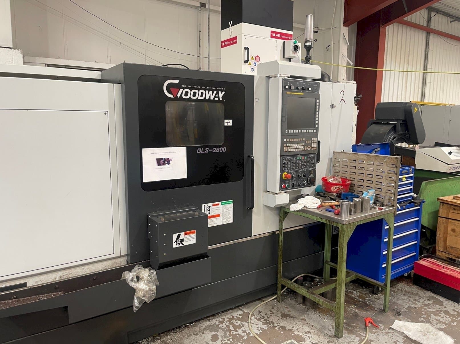 Frontansicht der Goodway GLS-2800 Maschine