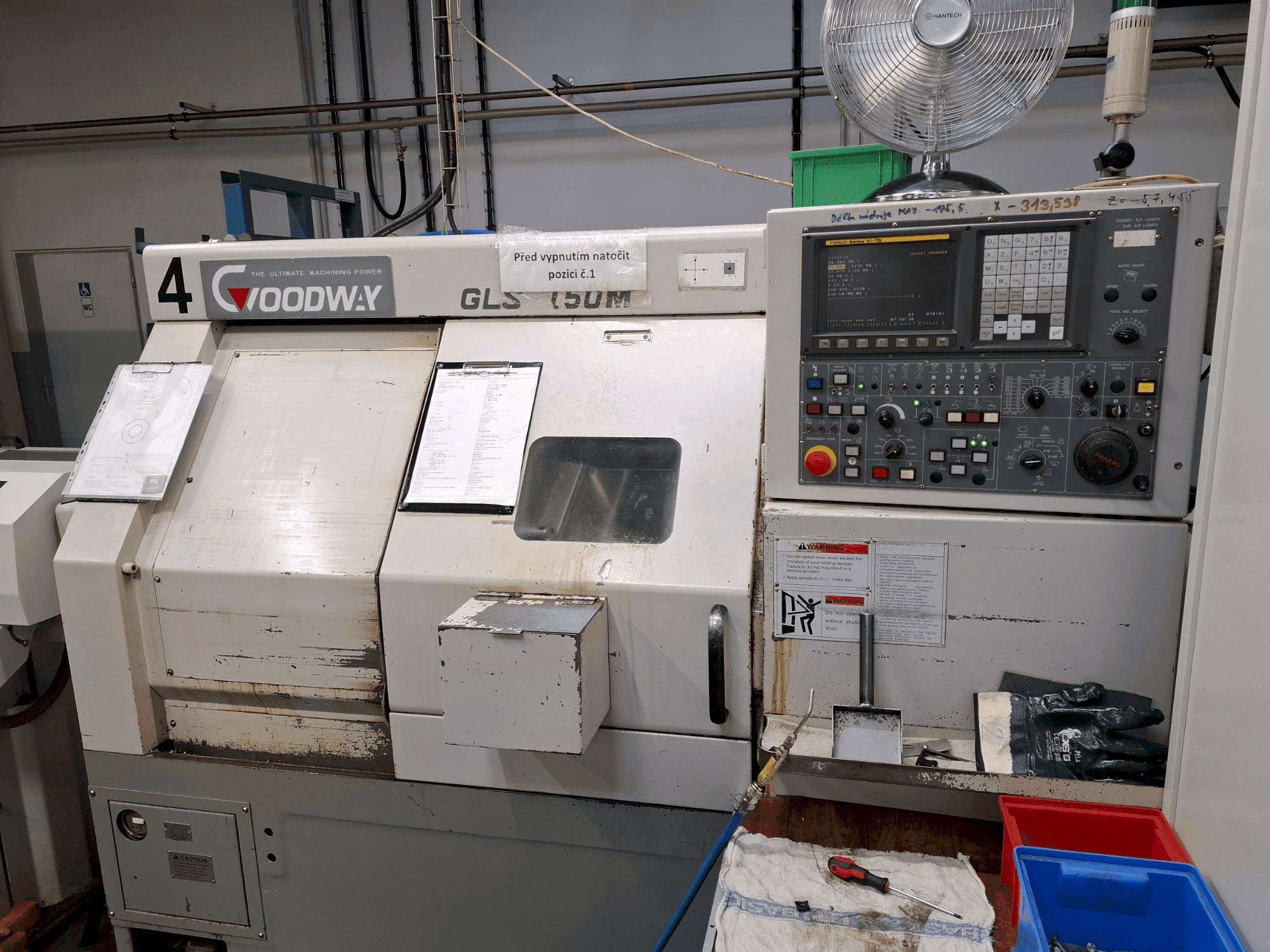 Frontansicht der Goodway GLS 150M Maschine