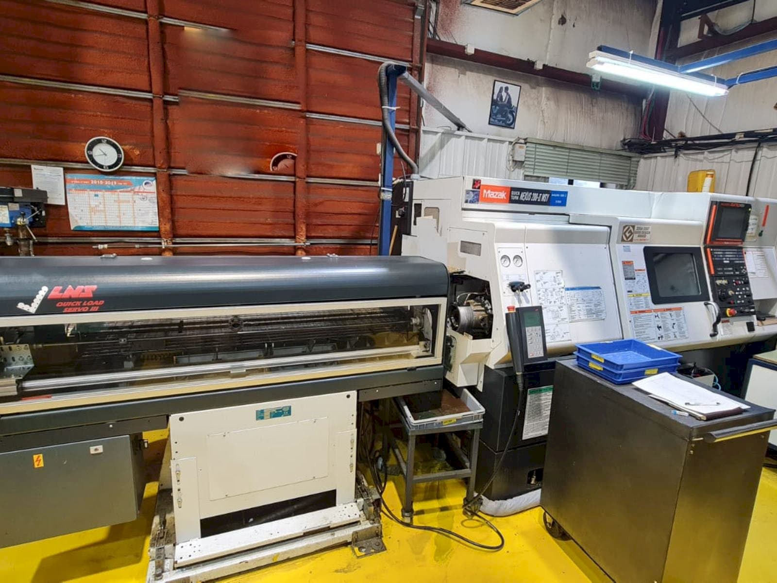 Frontansicht der Mazak Quick Turn Nexus 200-II MSY Maschine