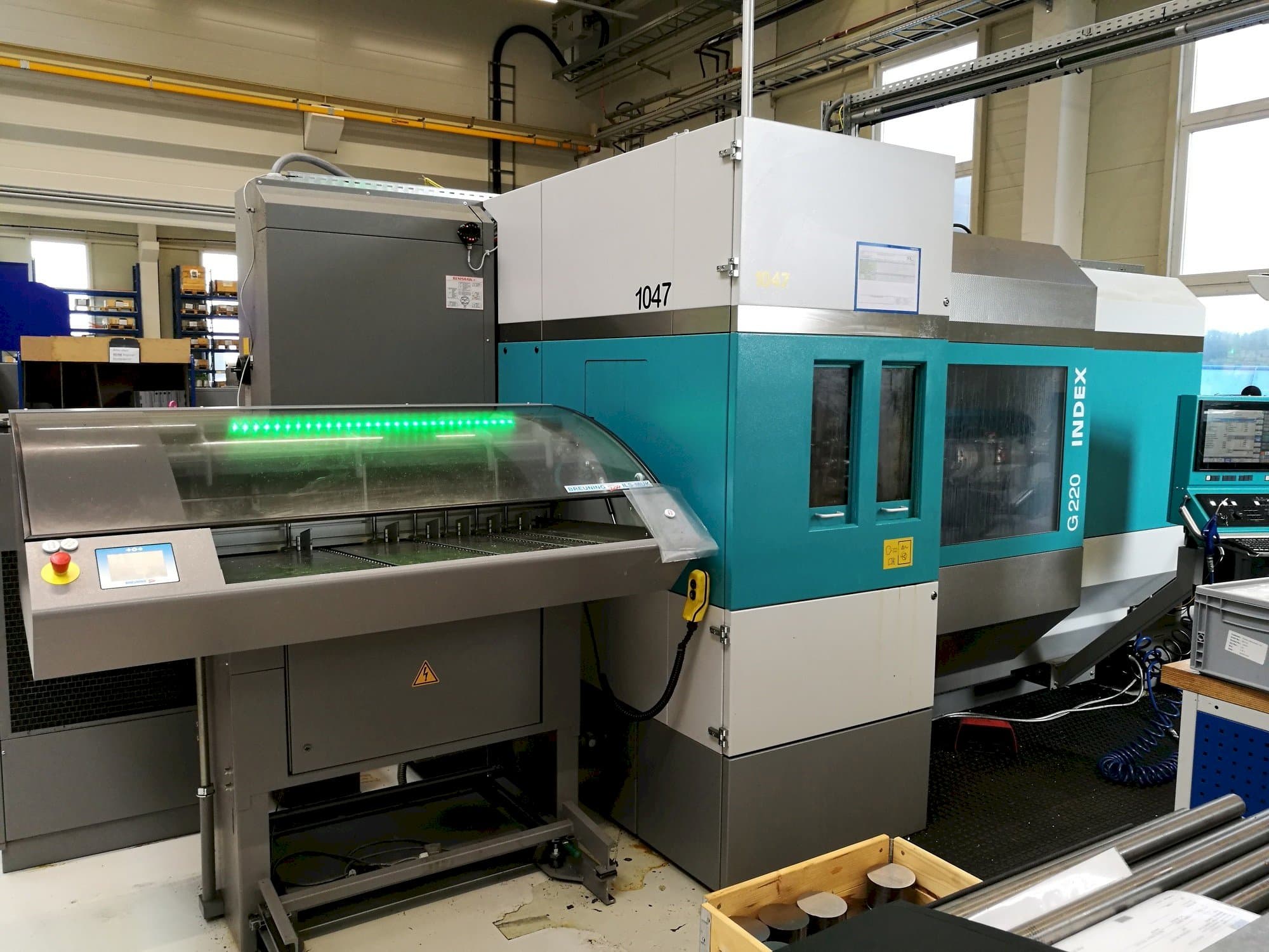 Frontansicht der Index G220 Maschine