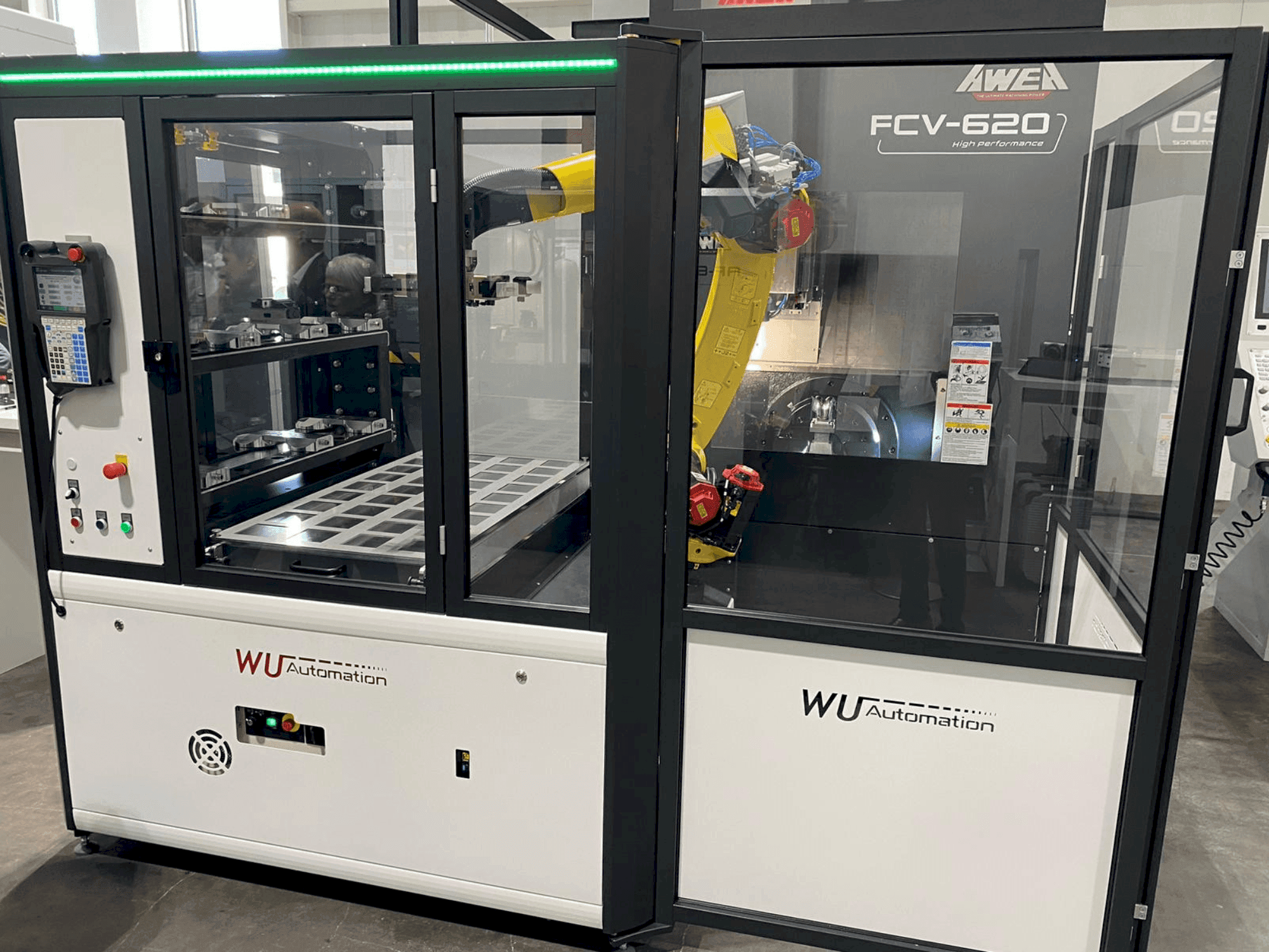 Frontansicht der WU Automation RZ-3/35  Maschine