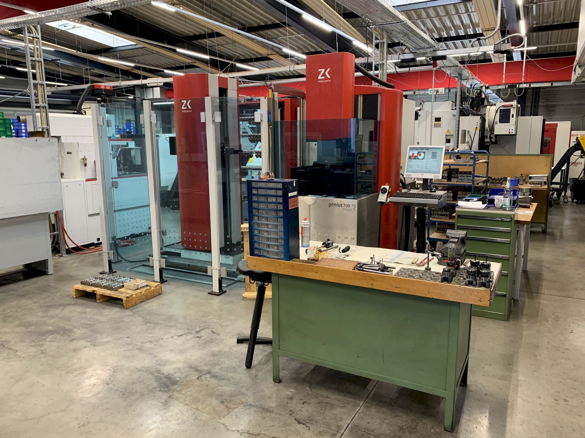 Frontansicht der ZK genius 700  Maschine