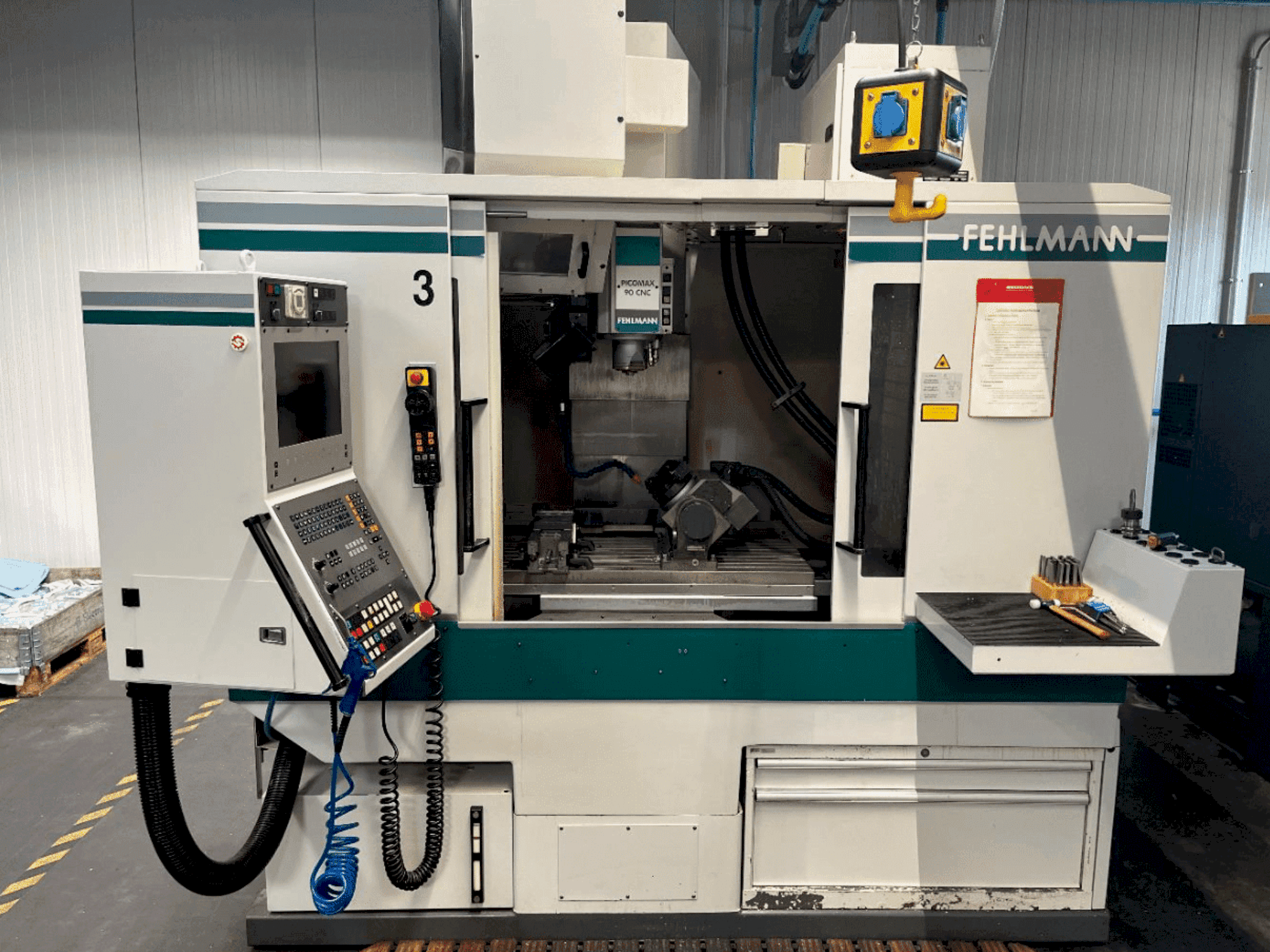Frontansicht der FEHLMANN Picomax 90-M  Maschine