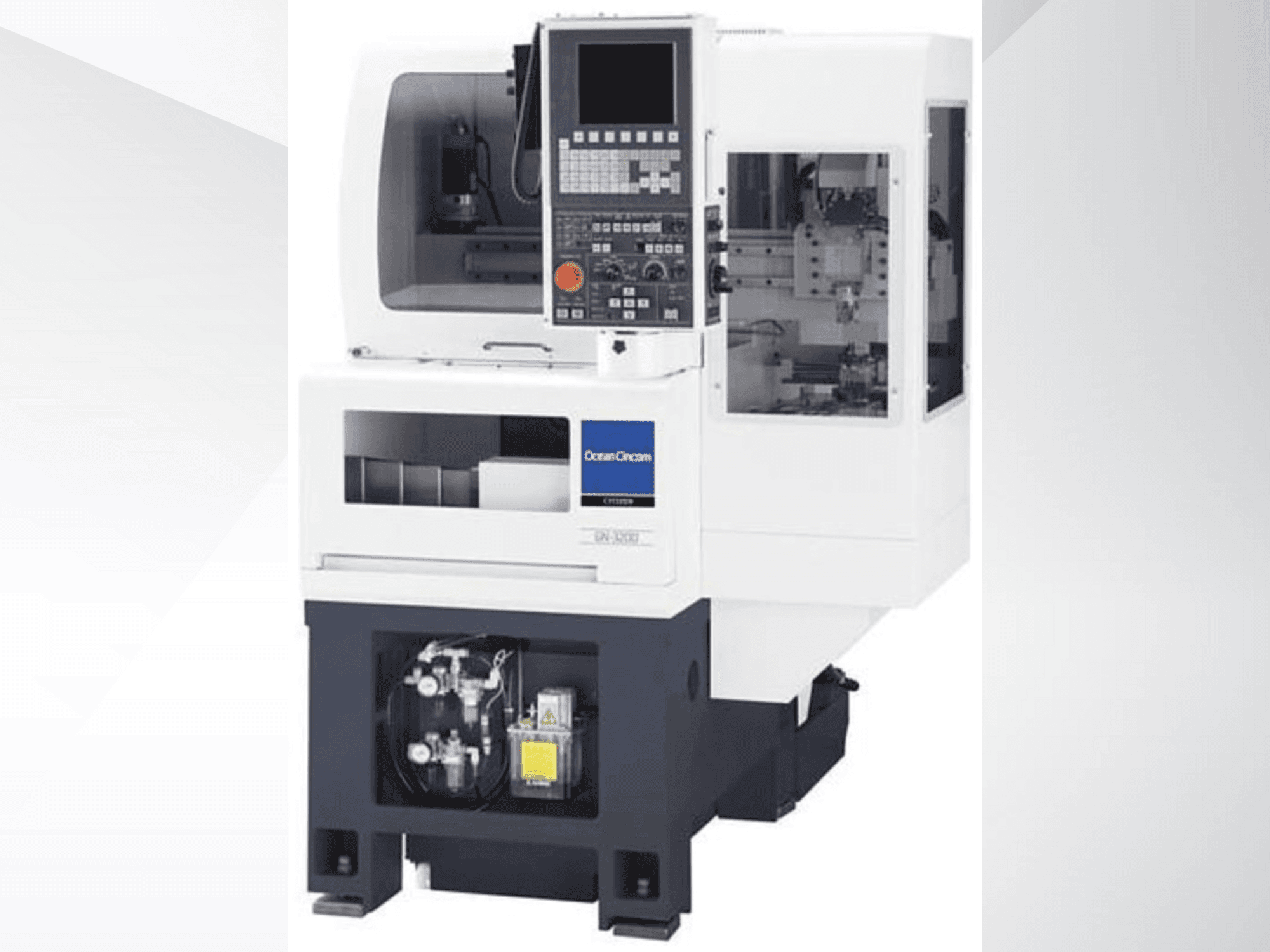 Frontansicht der Miyano GN3200-2F2 Maschine