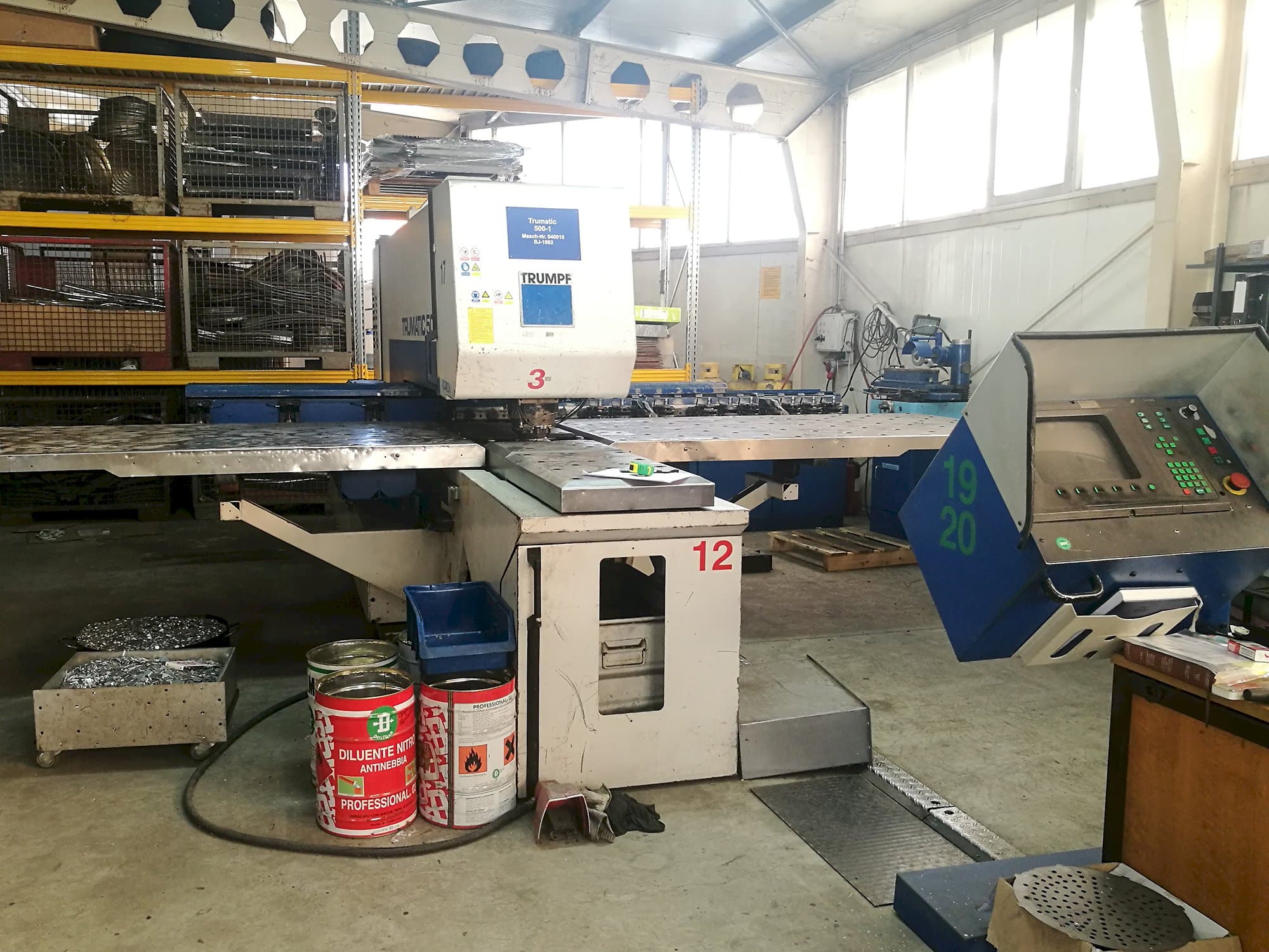 Frontansicht der Trumpf Trumatic 500 Maschine