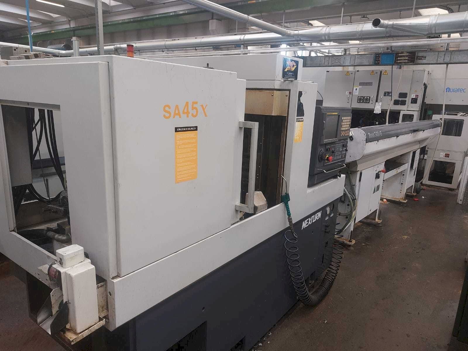 Linke Seitenansicht der Nexturn SA 45X  Maschine