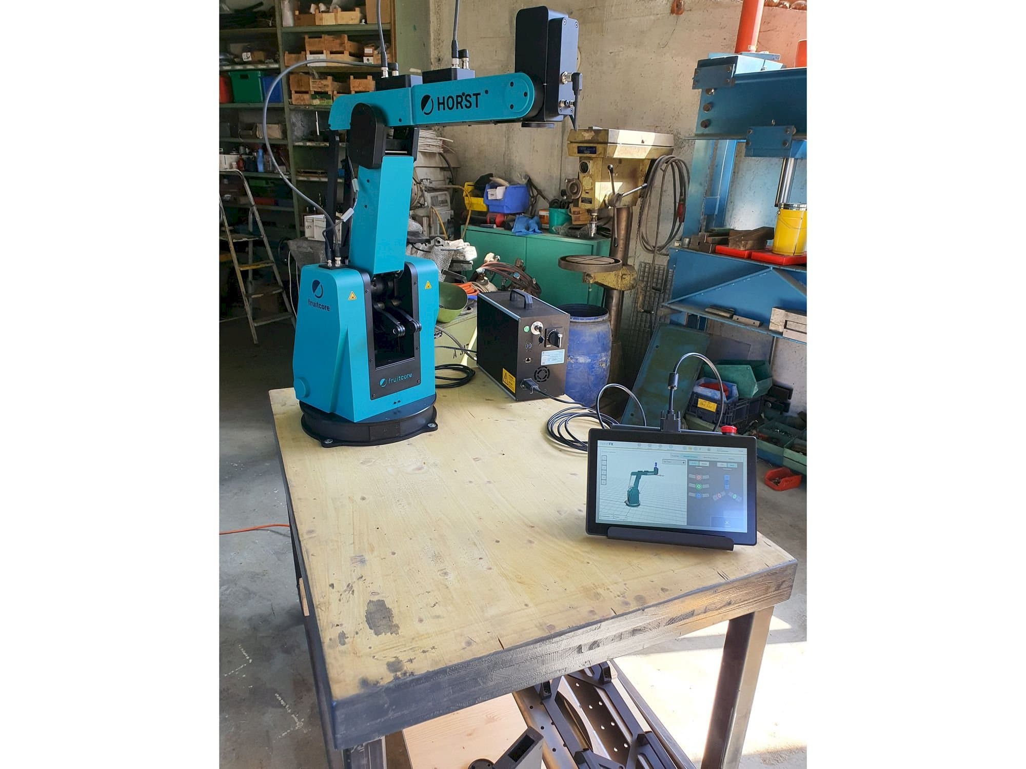 Frontansicht der Fruitcore Horst 900  Maschine