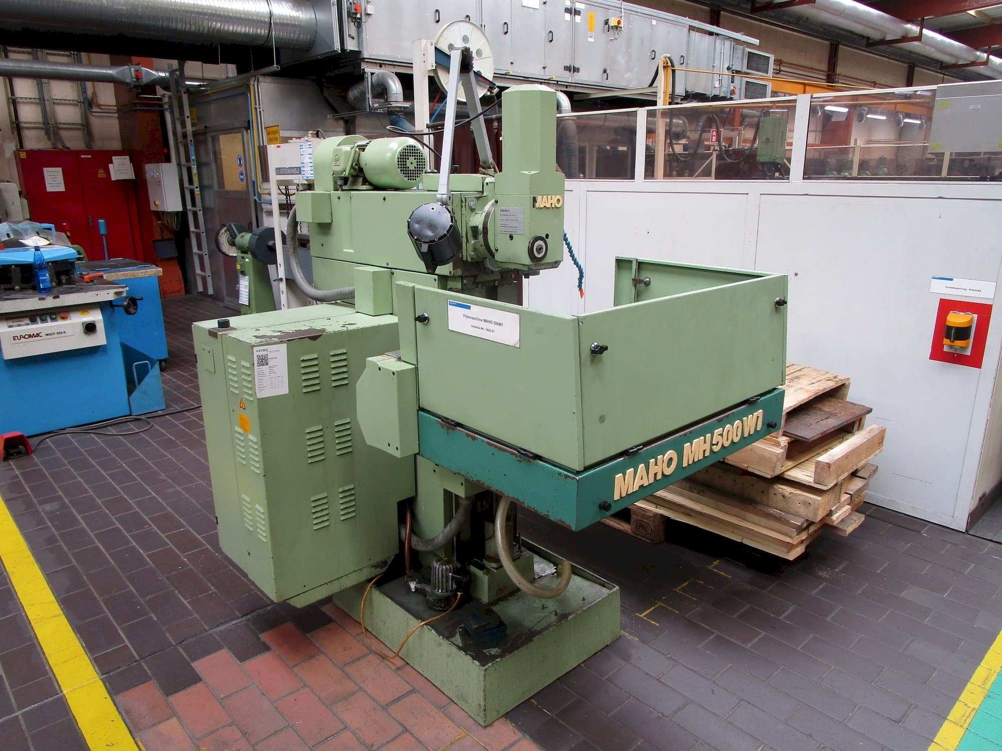 Frontansicht der Maho MH 500 W1  Maschine
