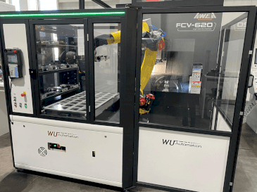 Frontansicht der WU Automation RZ-3/35 Maschine