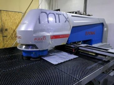 Frontansicht der Euromac MTX Flex 6  Maschine