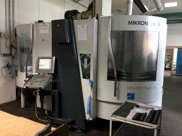 Frontansicht der MIKRON HSM 600U Prodmod  Maschine