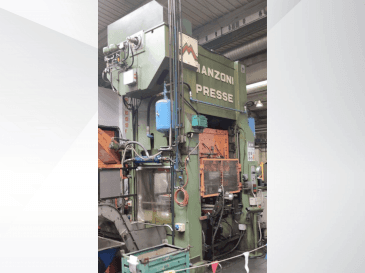 Frontansicht der RAVNE PRESSES Manzoni 160 Maschine
