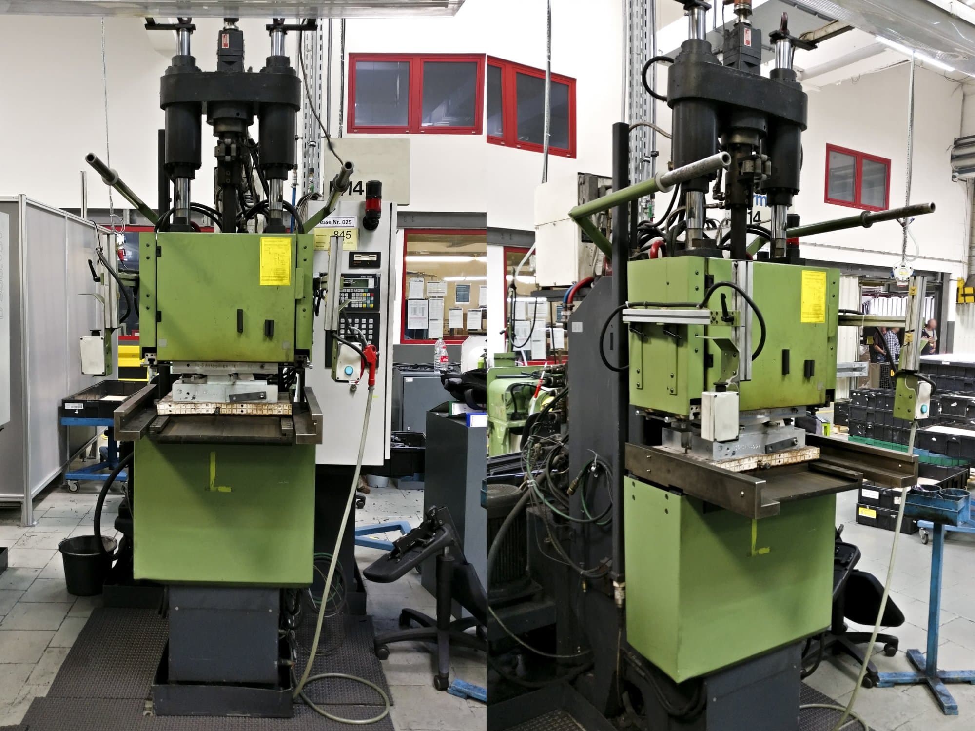 Frontansicht der Klöckner Desma 956.050 Maschine