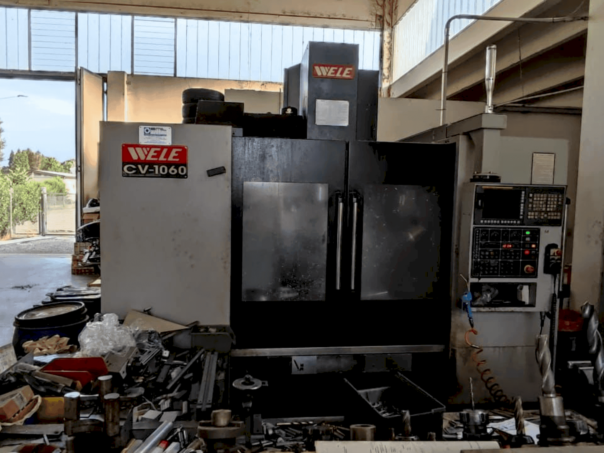 Frontansicht der Wele CV 1060 Maschine
