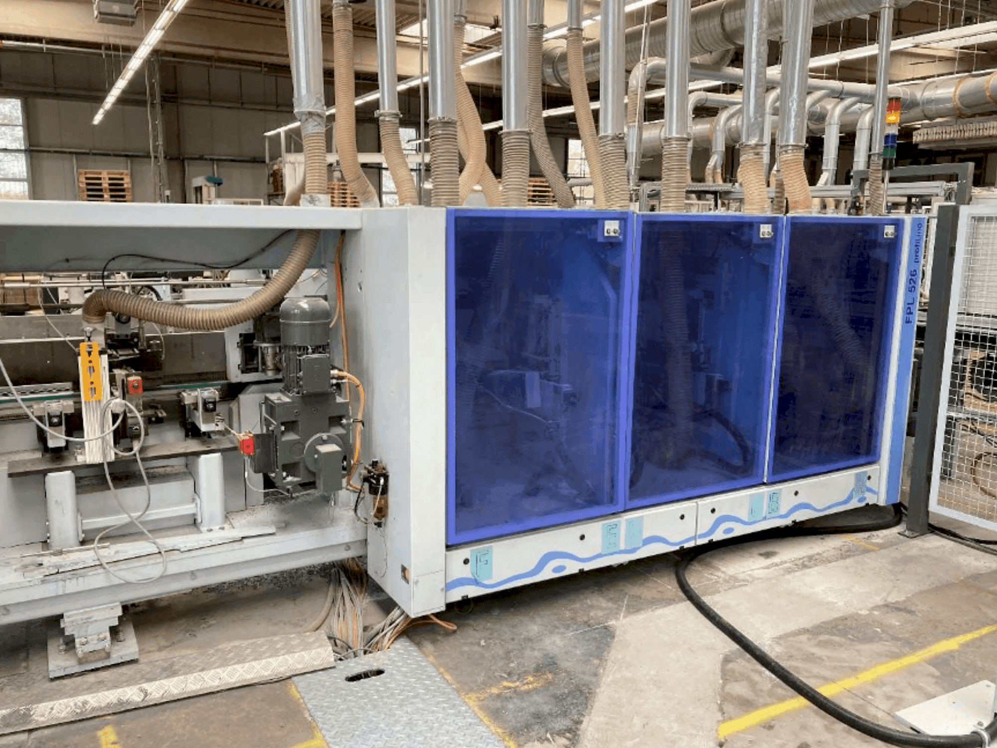 Frontansicht der HOMAG PROFI FPL 525/6/04/PW/V LVT Profiling System Maschine