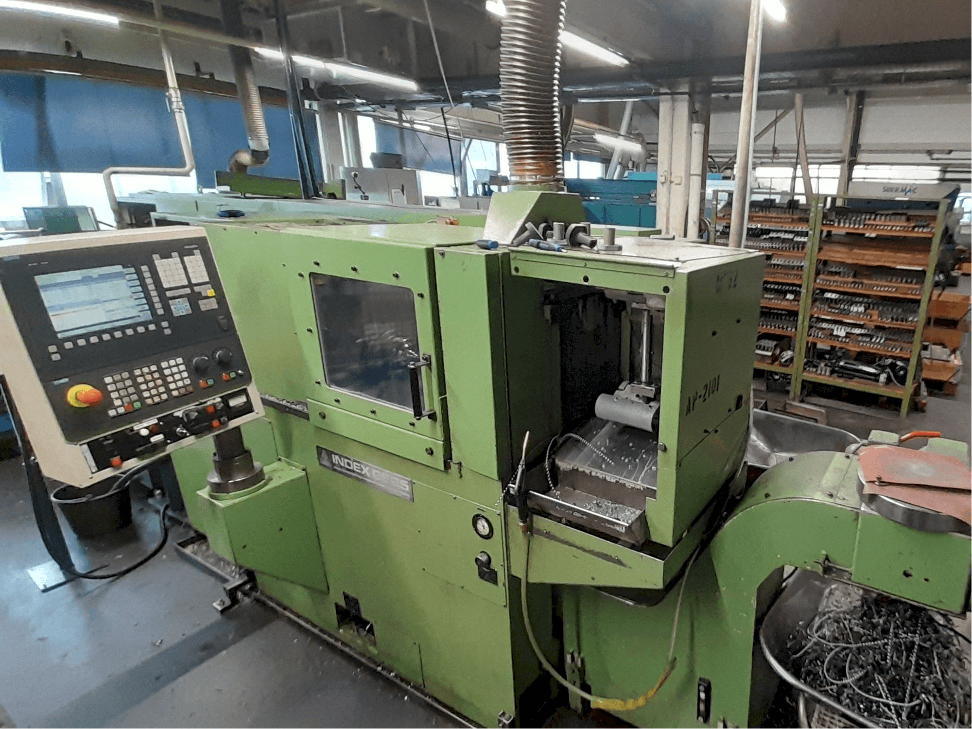 Frontansicht der Index GE65 Maschine