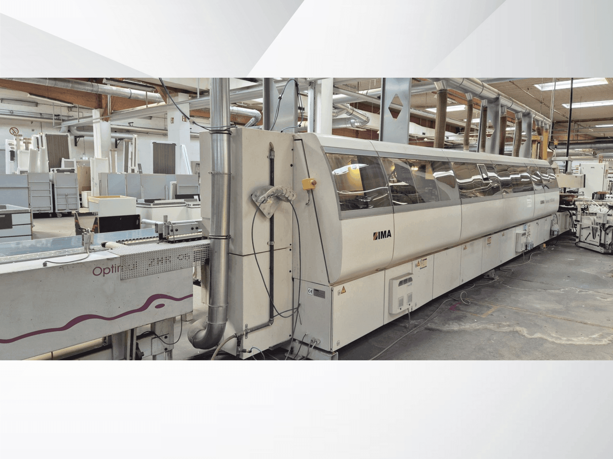 Frontansicht der IMA Novimat Systems I/R75/1000 Maschine