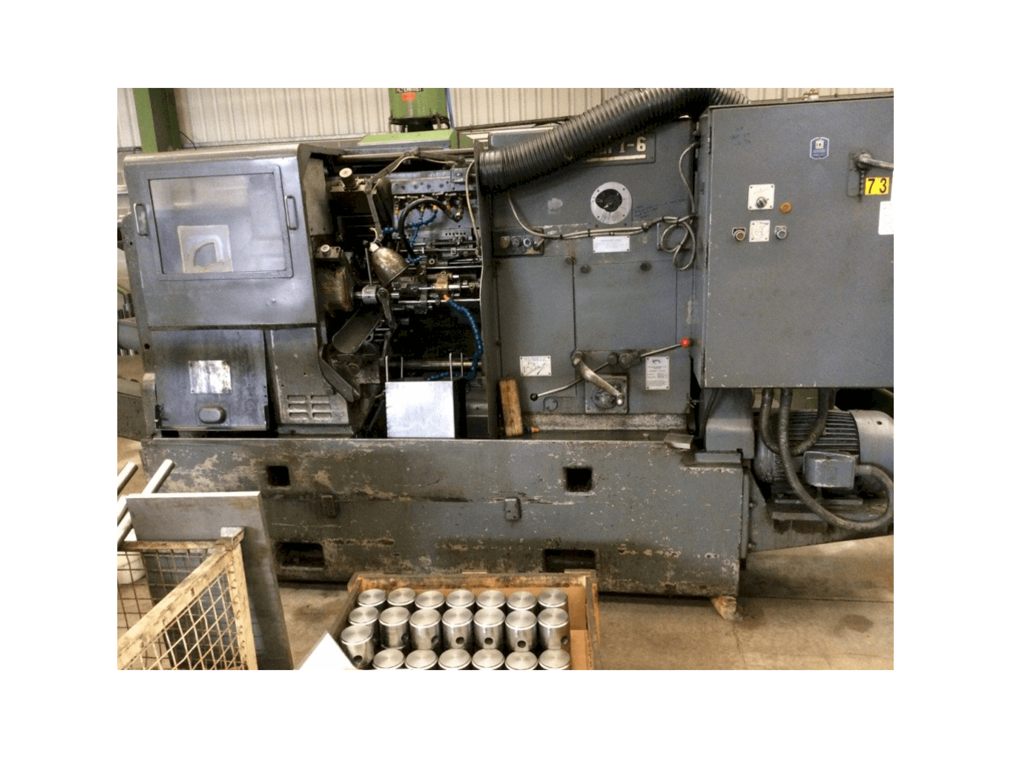 Frontansicht der Wickman 1-2 Maschine