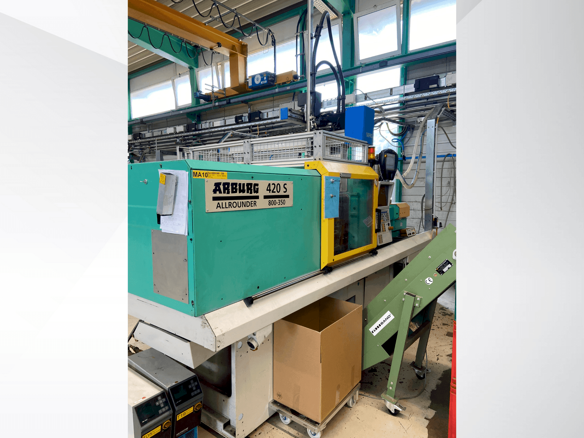 Frontansicht der Arburg Allrounder 420 S 800-350 Maschine