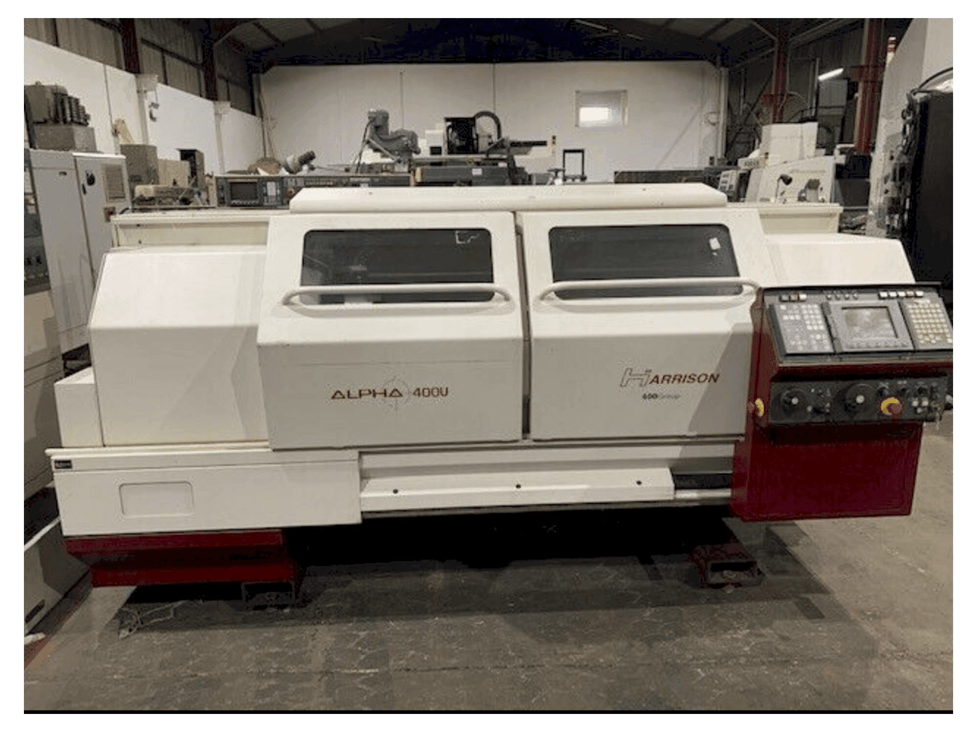 Frontansicht der Harrison ALPHA 400 U Maschine