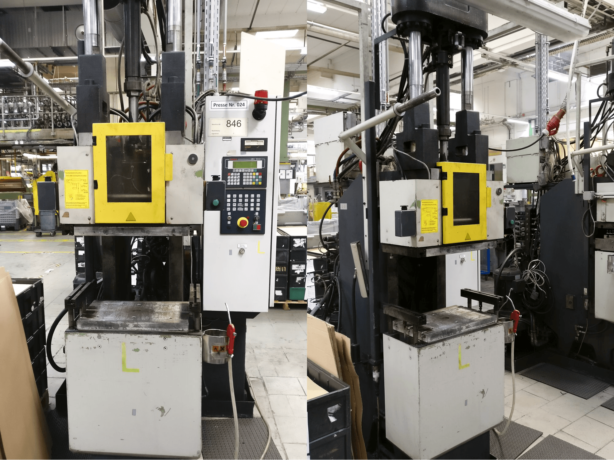 Seitenansicht der Klöckner Desma 956.050 Maschine