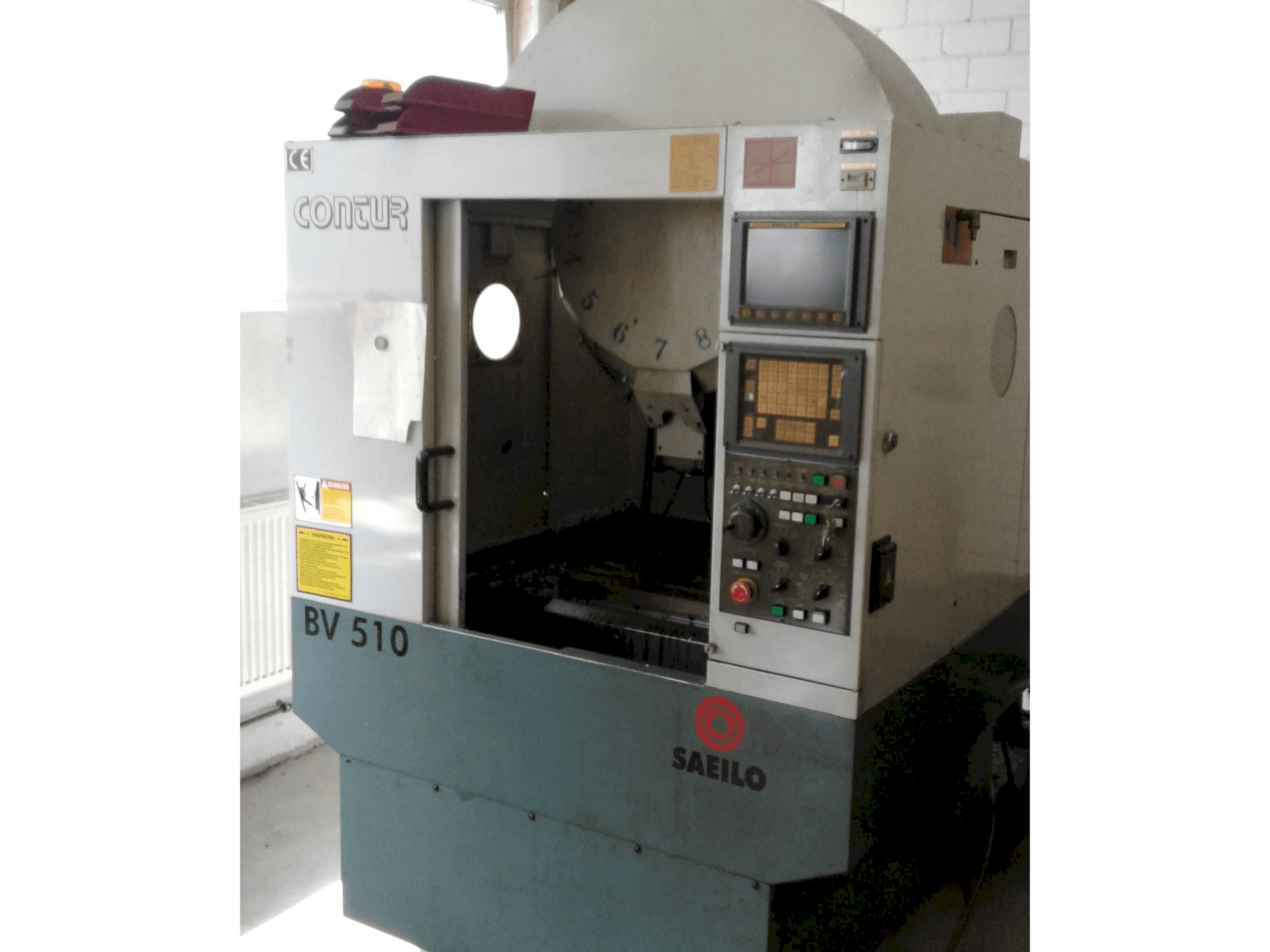 Frontansicht der Saeilo BV 510 Maschine