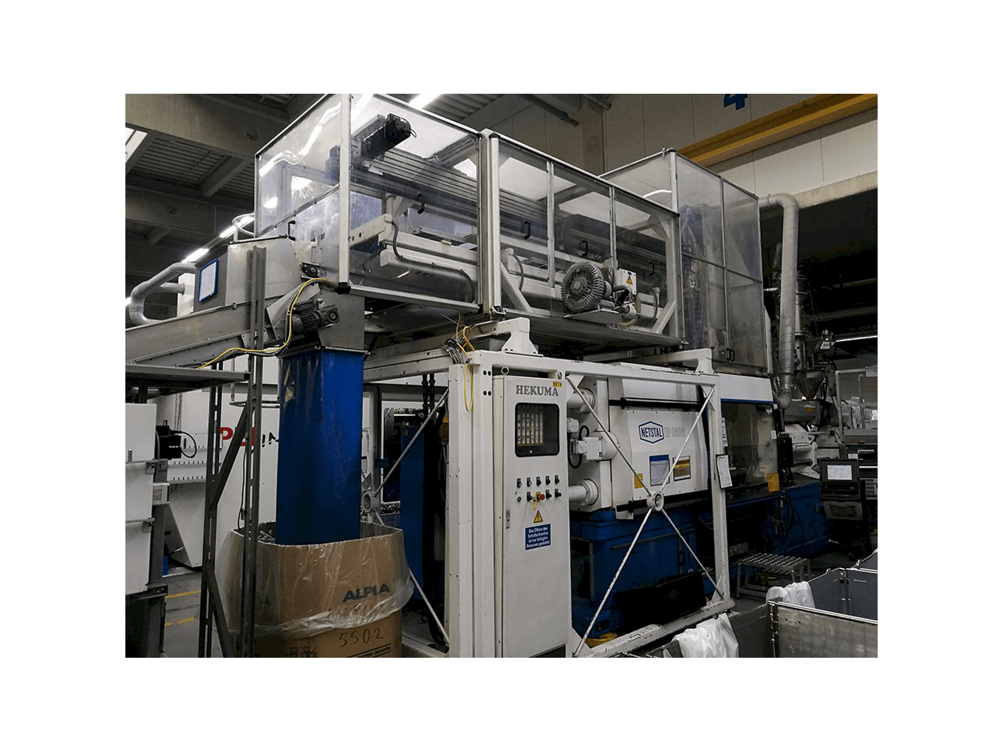 Linke Ansicht der Netstal HP-3500/3550-R Maschine