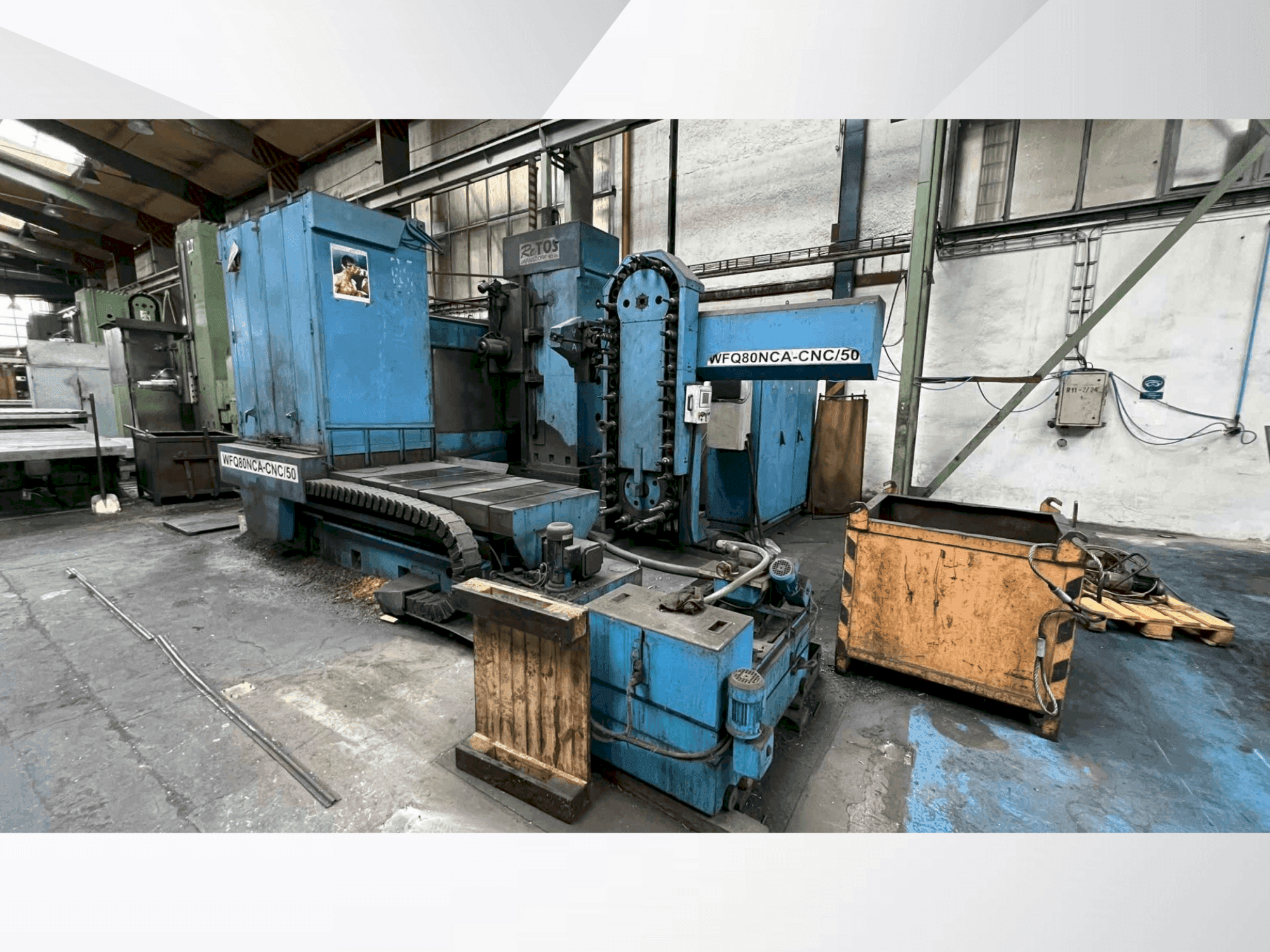 Frontansicht der TOS WFQ80NCA-CNC/50 Maschine