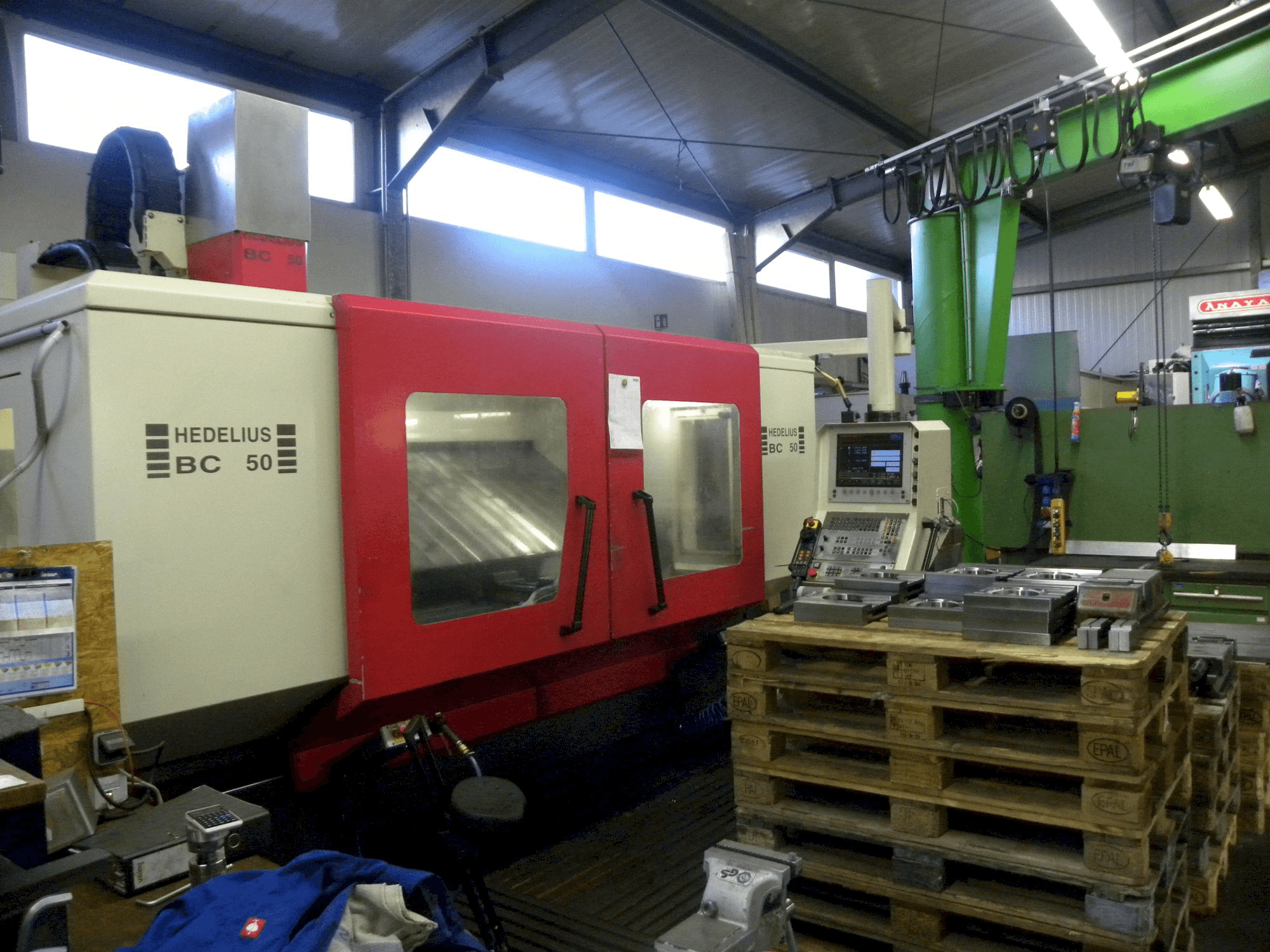 Frontansicht der HEDELIUS BC-50 Maschine