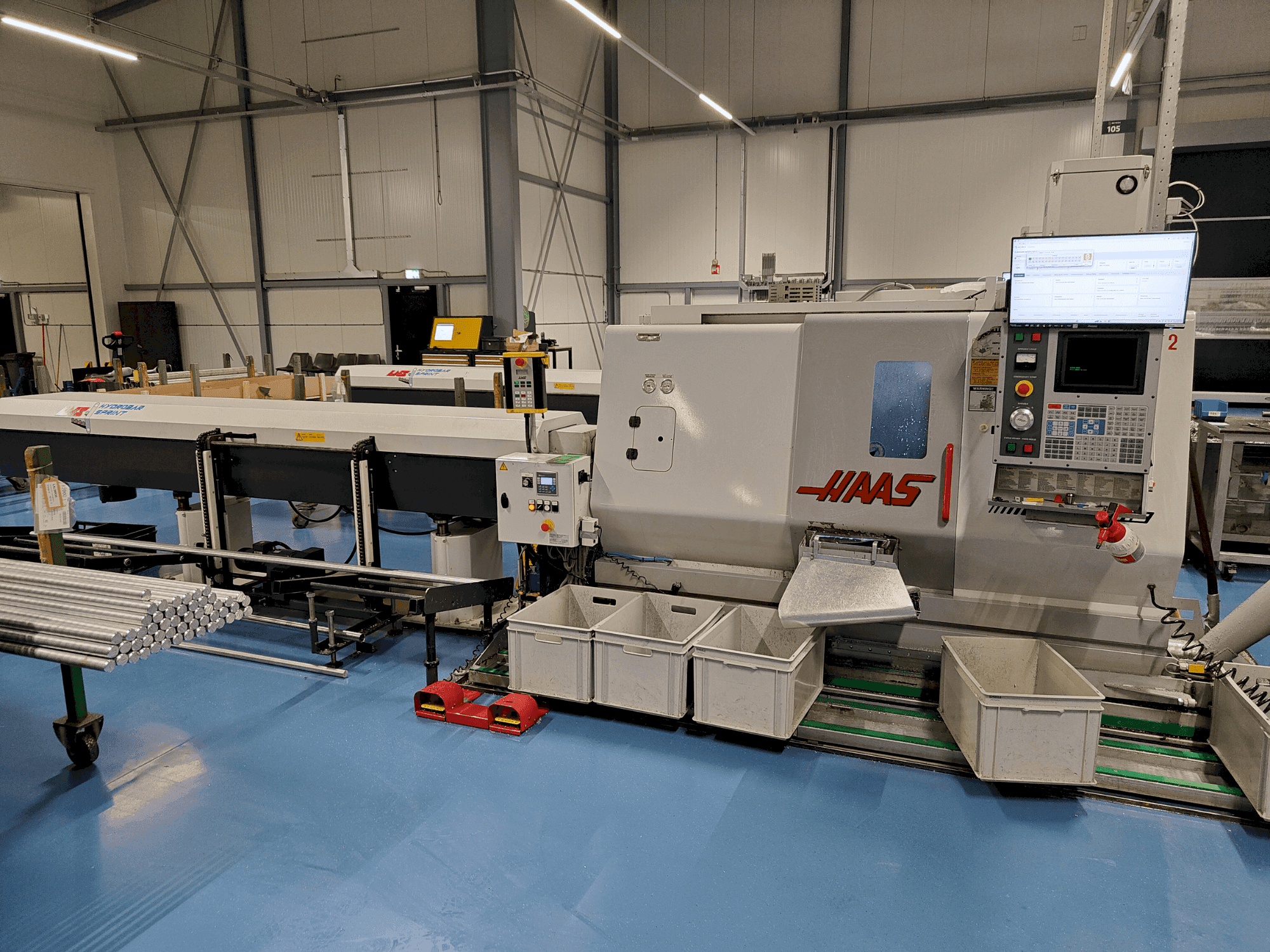 Frontansicht der HAAS TL-15BHE Maschine