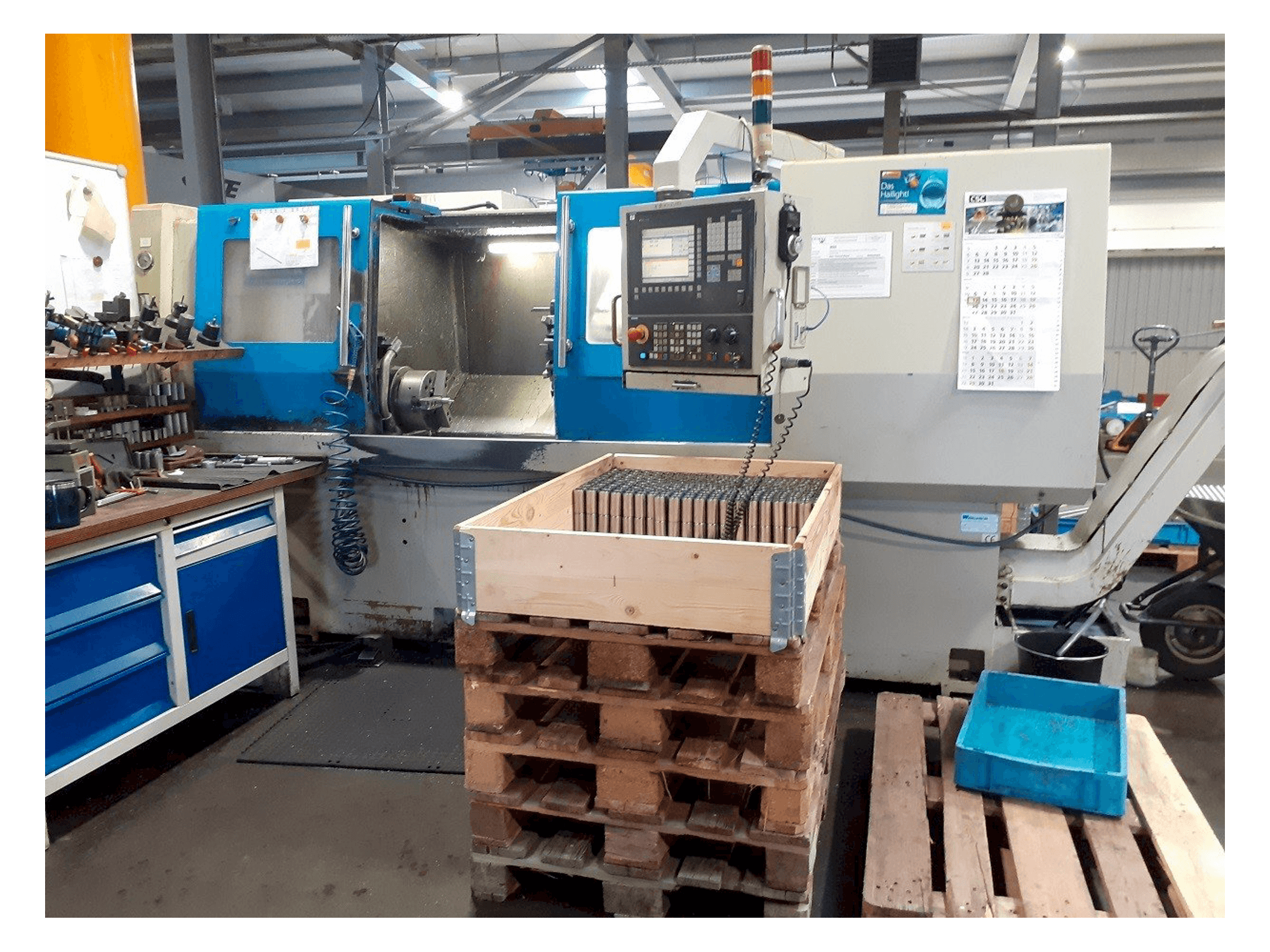 Frontansicht der WAGNER Siemens WDS 560x1250 Maschine