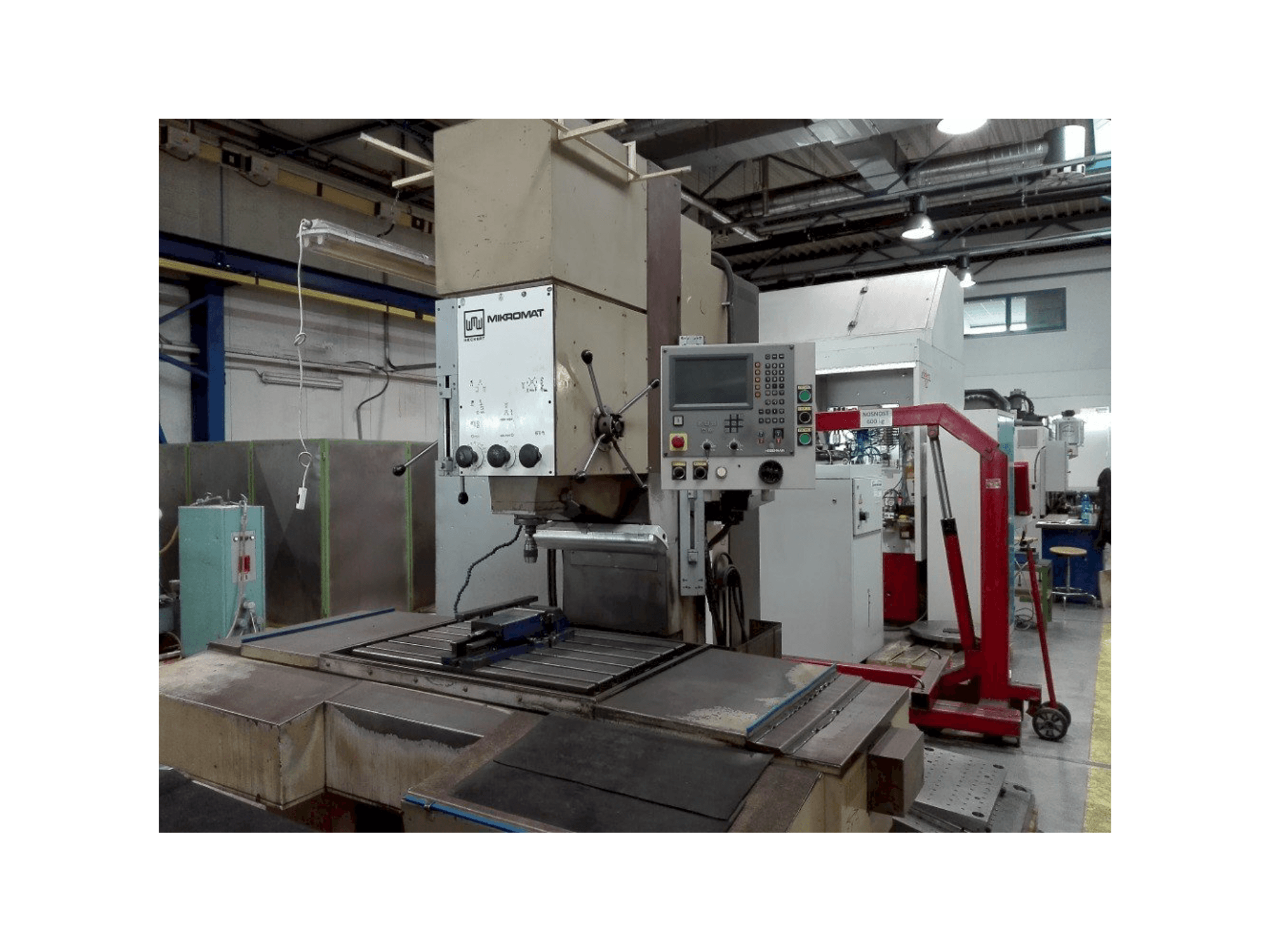 Frontansicht der WMW Mikromat BKoE 630x1000 CNC Maschine