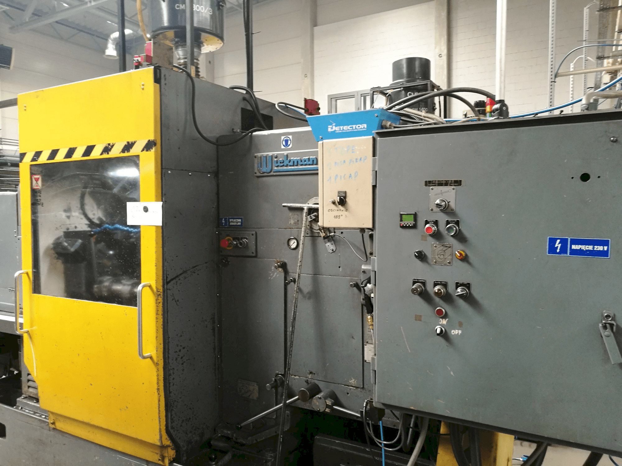 Frontansicht der Wickman 2 1/4"-6 Maschine