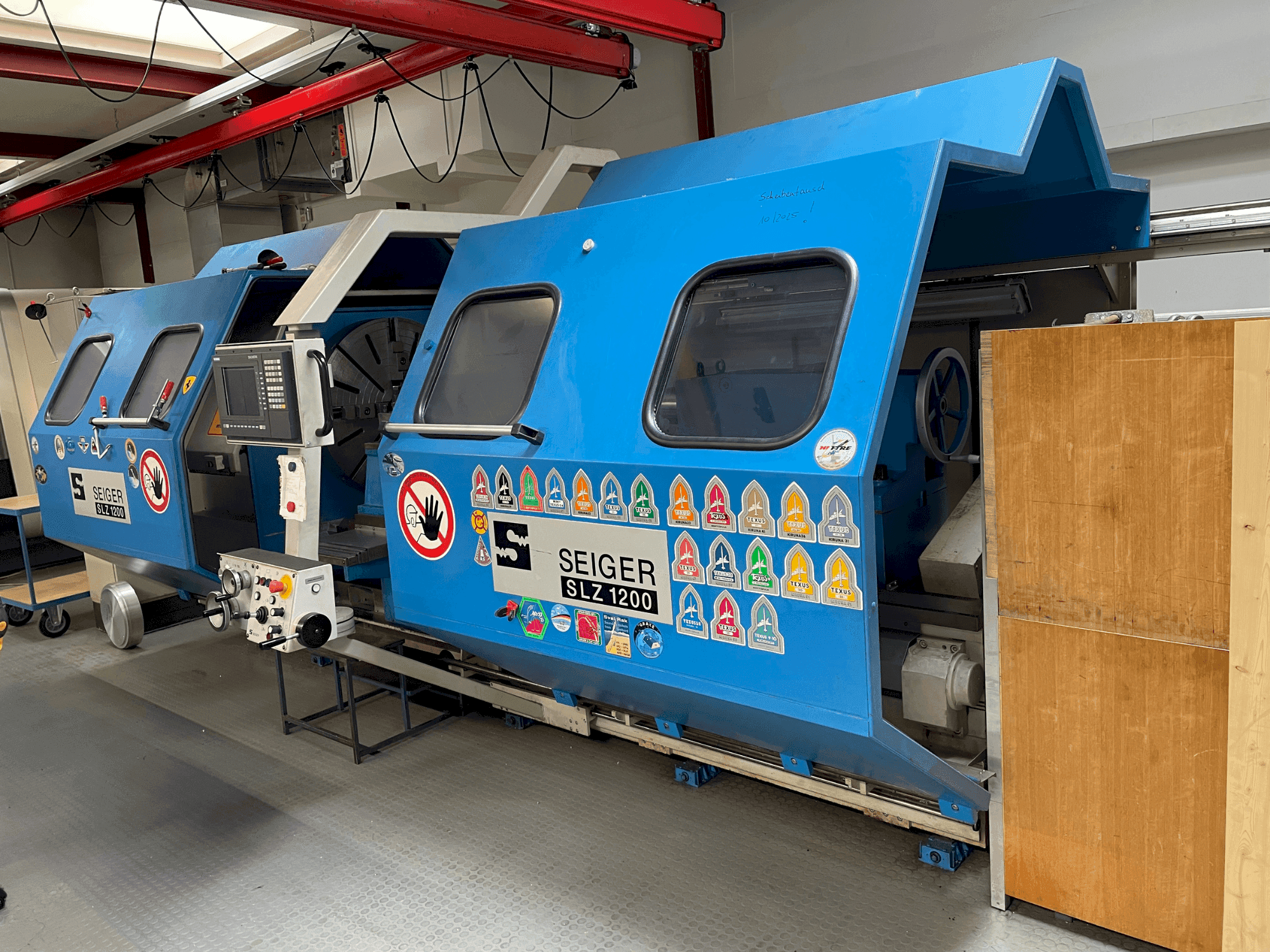 Frontansicht der SEIGER SLZ1200 Maschine