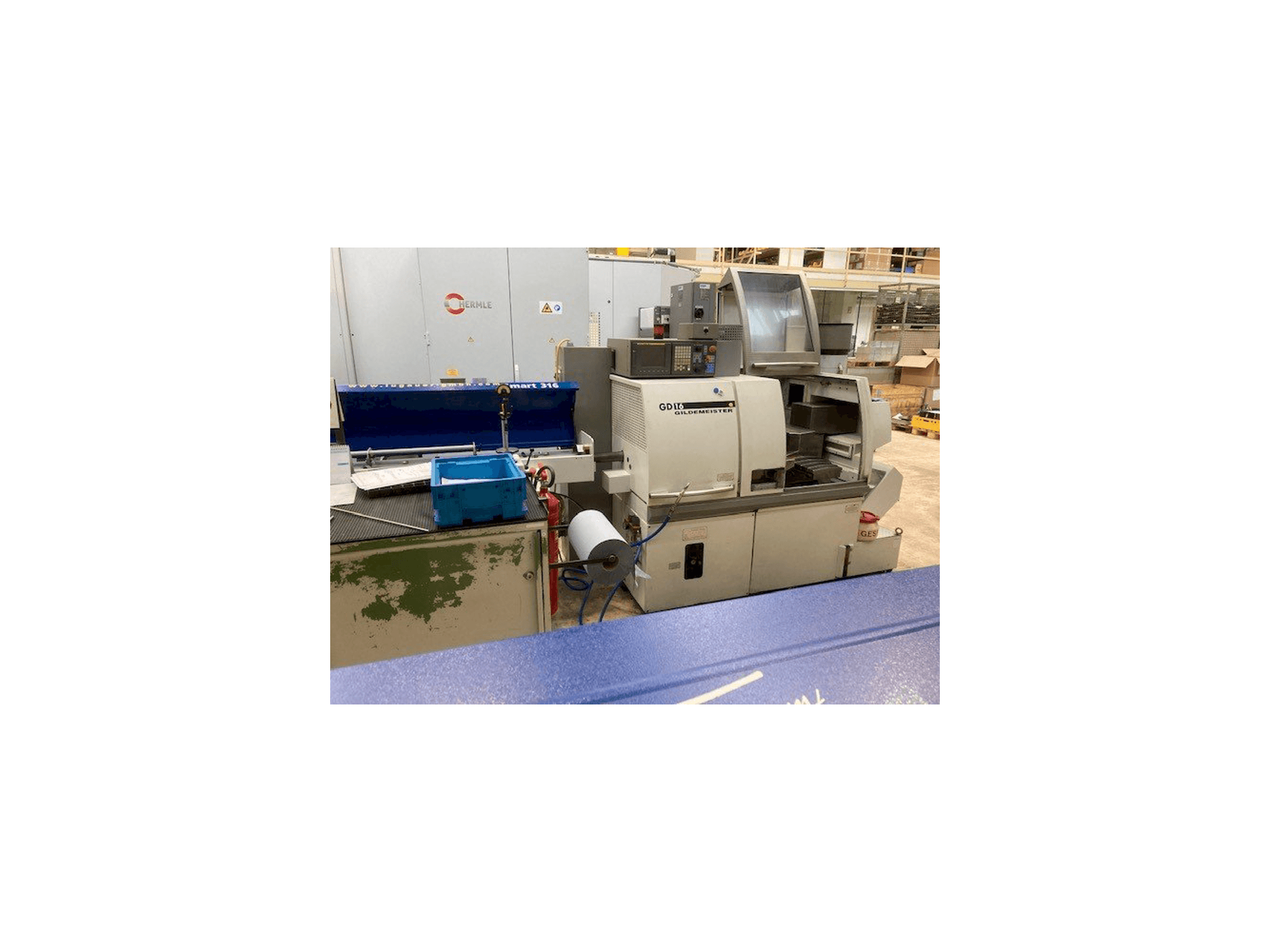 Frontansicht der Gildemeister GD 16 Maschine