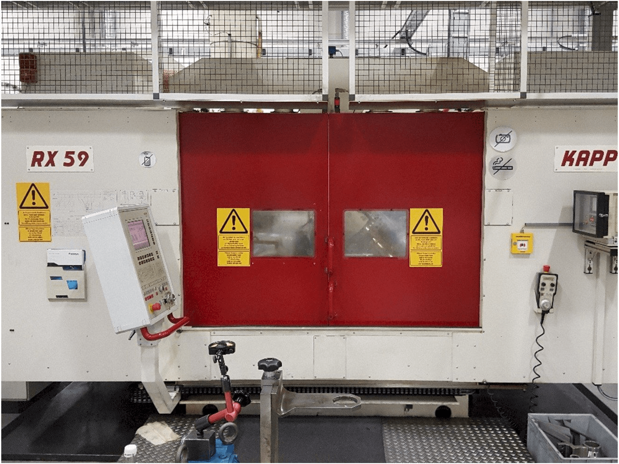 Frontansicht der Kapp RX59 Maschine